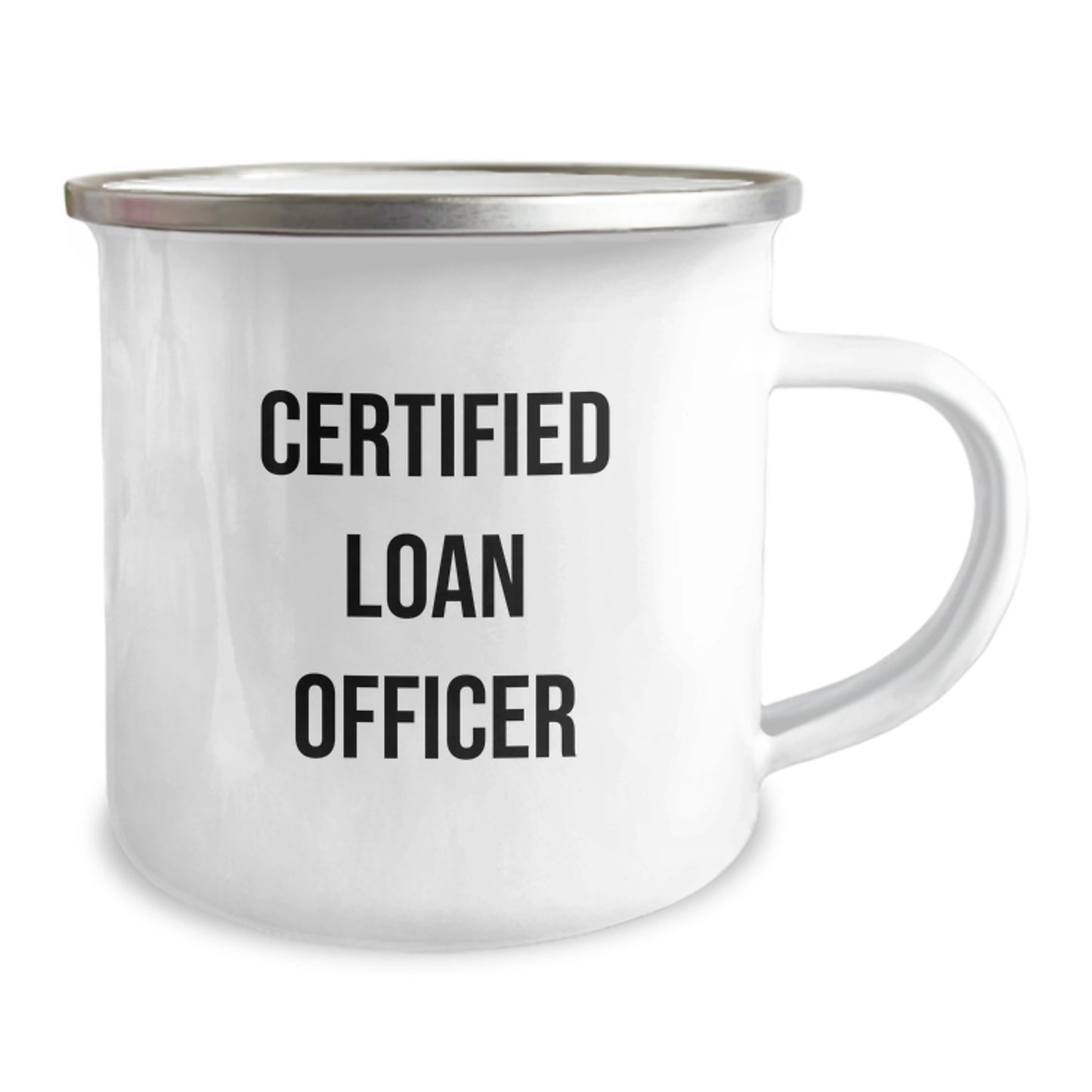 Funny Loan Officer Gifts from Friends for Loan Officer Birthday Unique Gifts, Camping Mug for Loan Officer, 'I'm a Certified Loan Officer and I approve this coffee' - Image 2