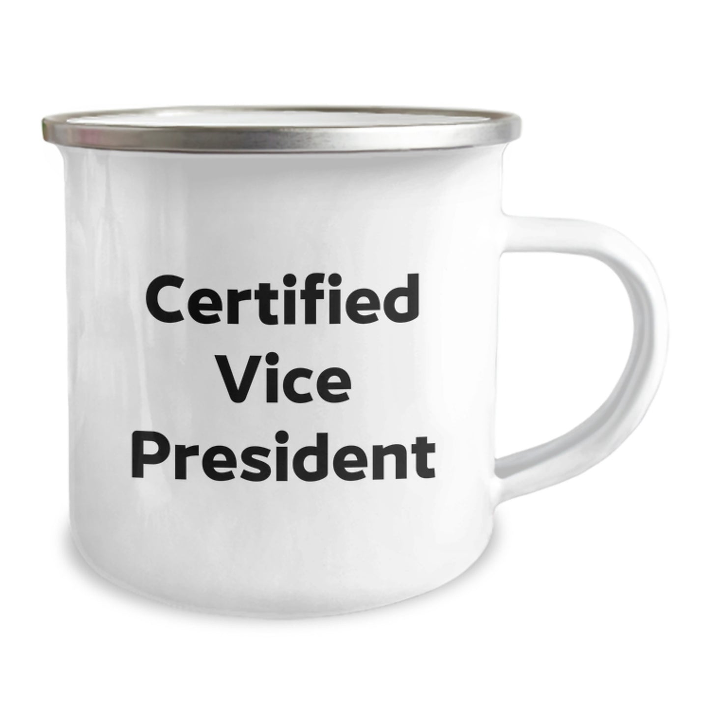 Gifts from Friends for Vice President Certified - Funny Quote Camping Mug, Unique Gifts for Christmas - Image 2