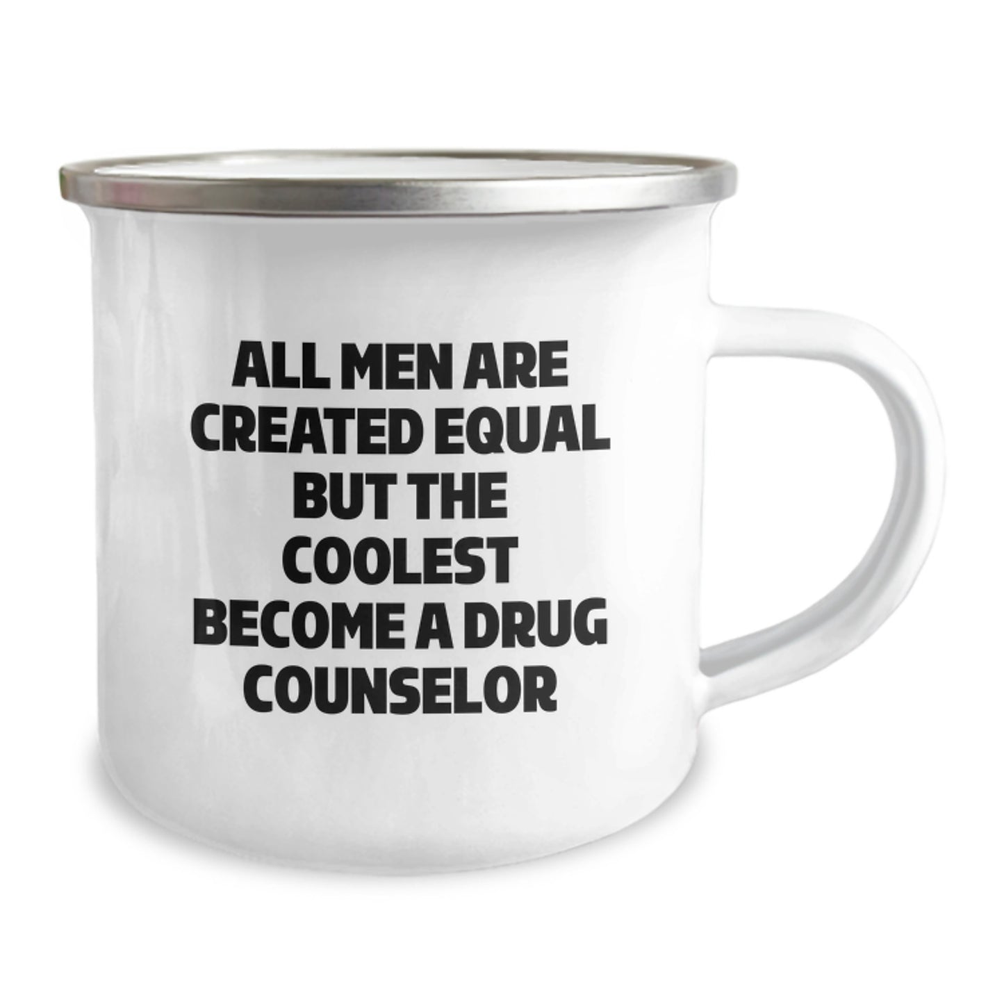 Funny Drug Counselor Gifts from Men for Christmas Unique Ideas - Camping Mug for Drug Counselor Enthusiasts - Image 2
