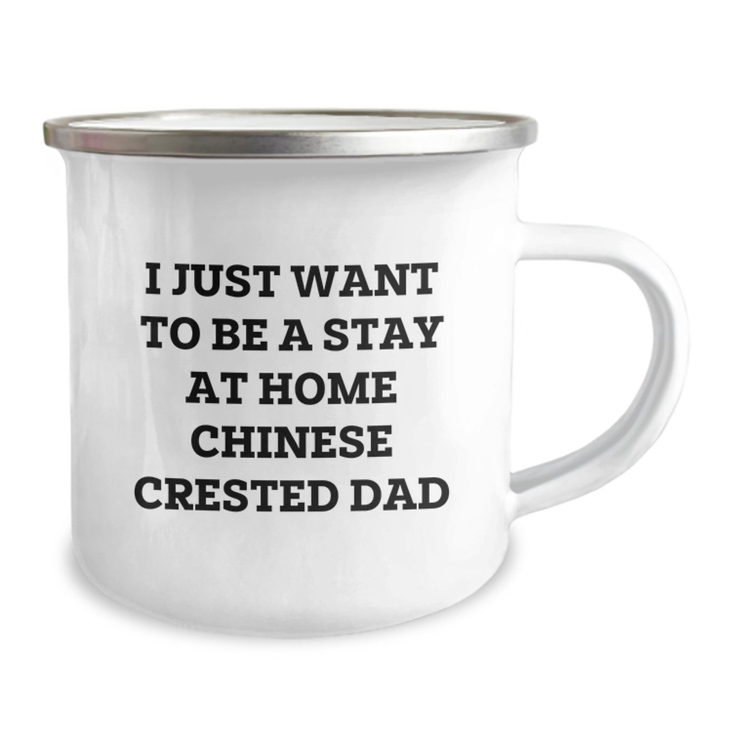 Chinese Crested Dog Lover's Funny Camping Mug Gifts from Dad for Chinese Crested Dog Dad on Valentine's - Image 2