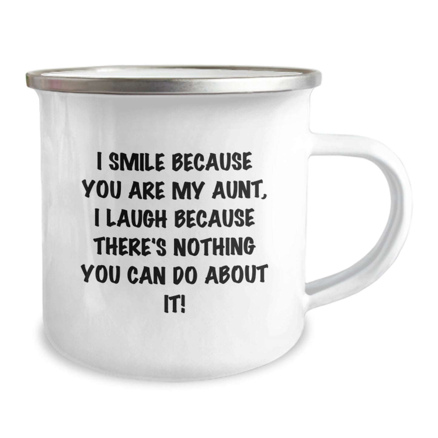 Funny Aunt Gifts for Her Birthday, Camping Mug, Best Sentimental Quote for Aunt, Gifts from Family, Aunt Camping Mug - Image 2