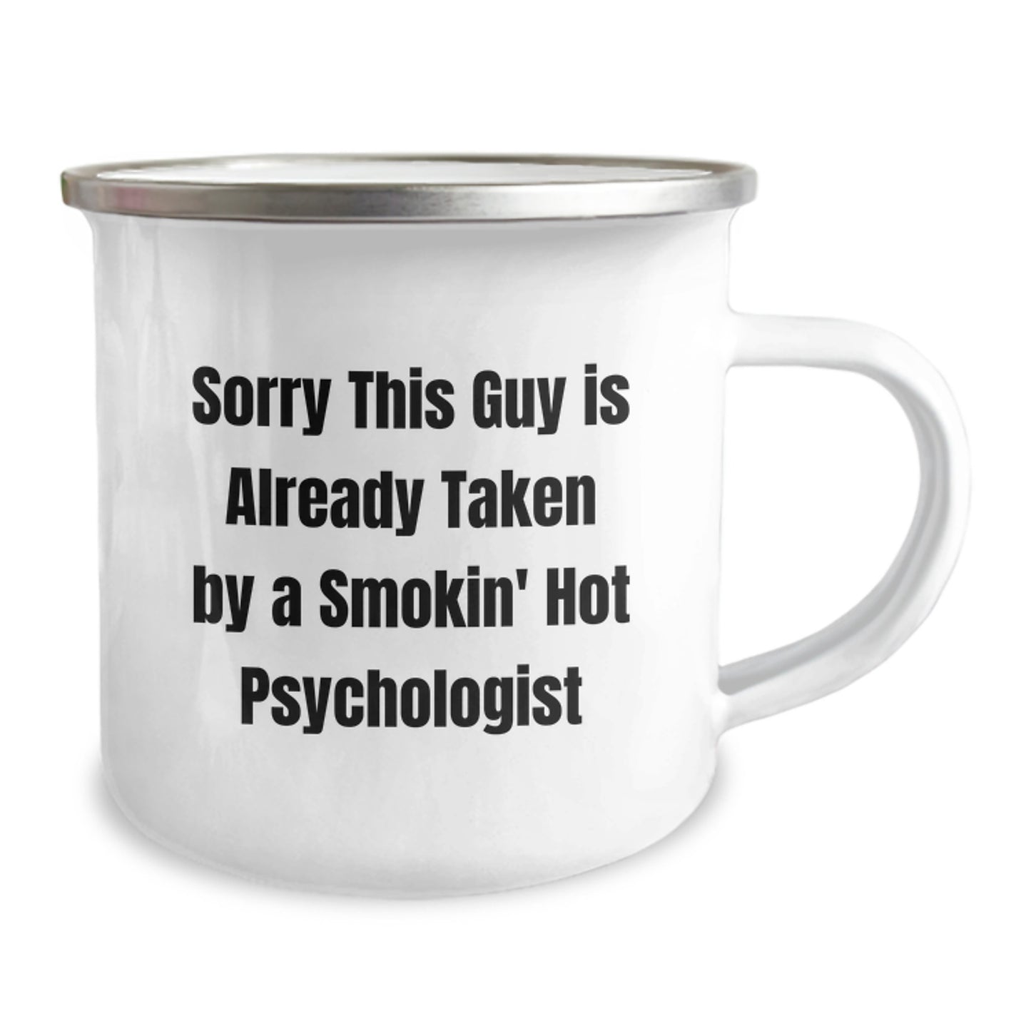 Funny Psychologist Christmas Unique Gifts from Friends for a Smokin' Hot Psychologist Camping Mug - Image 2