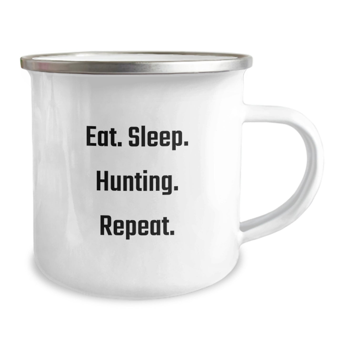 Funny Hunting Gifts from Friends - Eat. Sleep. Hunting. Repeat. Camping Mug for Men, Hunting Enthusiasts, and Graduation Unique Gifts - Image 2