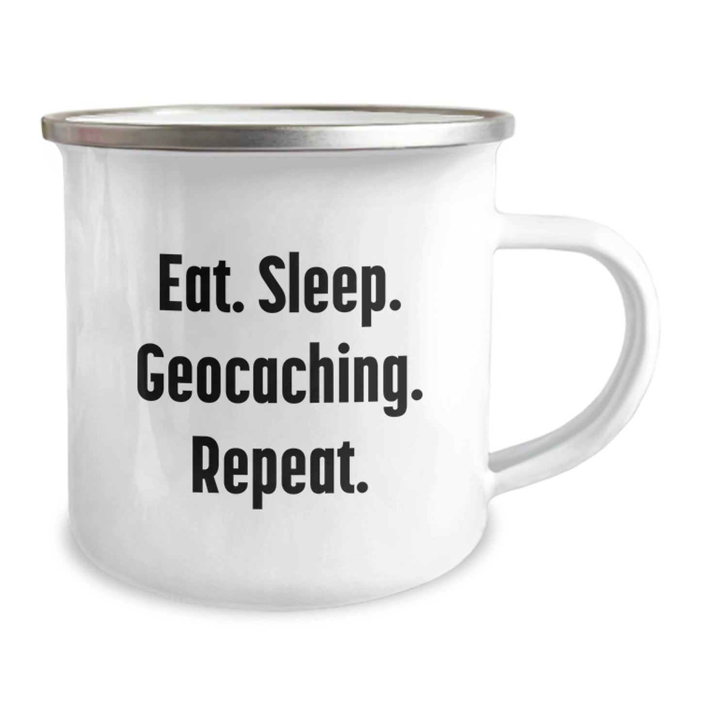 Geocaching Enthusiasts Gifts from Family - Eat. Sleep. Geocaching. Repeat. Graduation Unique Gifts for Geocaching Men - Image 2