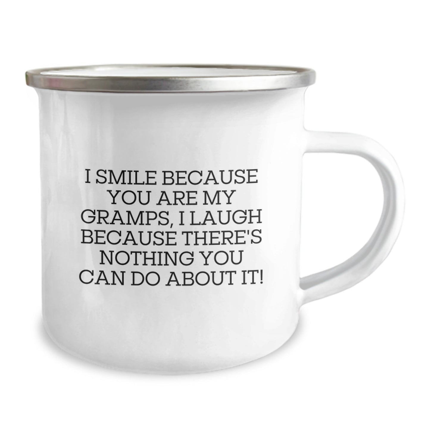 Funny Gramps Gifts, I Smile Because You Are My Gramps, Camping Mug for Birthday, Gifts from Family to Gramps - Image 2