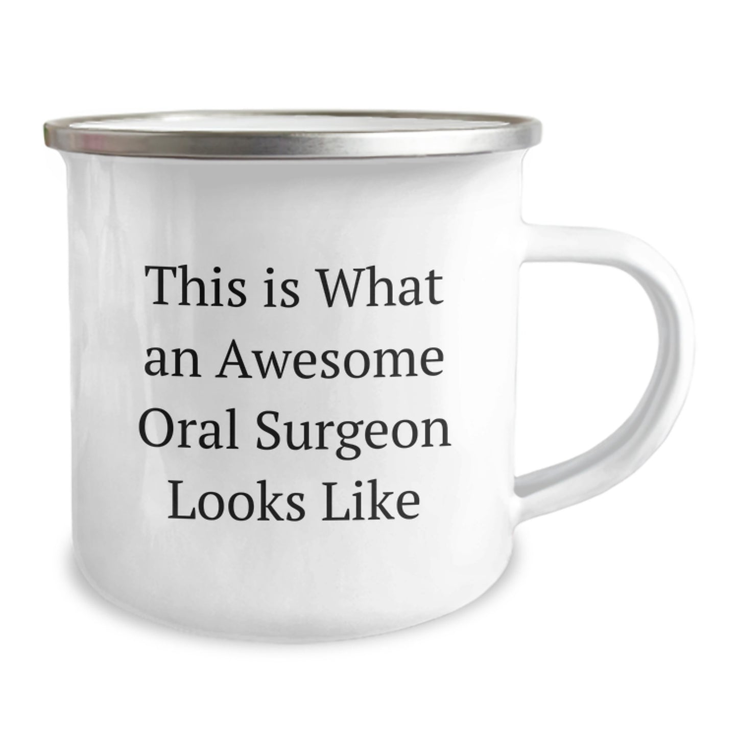 Funny Oral Surgeon Gifts for Men from Friends - This Is What An Awesome Oral Surgeon Looks Like Quote on Camping Mug, 12 oz Stainless Steel, Graduation Unique Gifts - Image 2