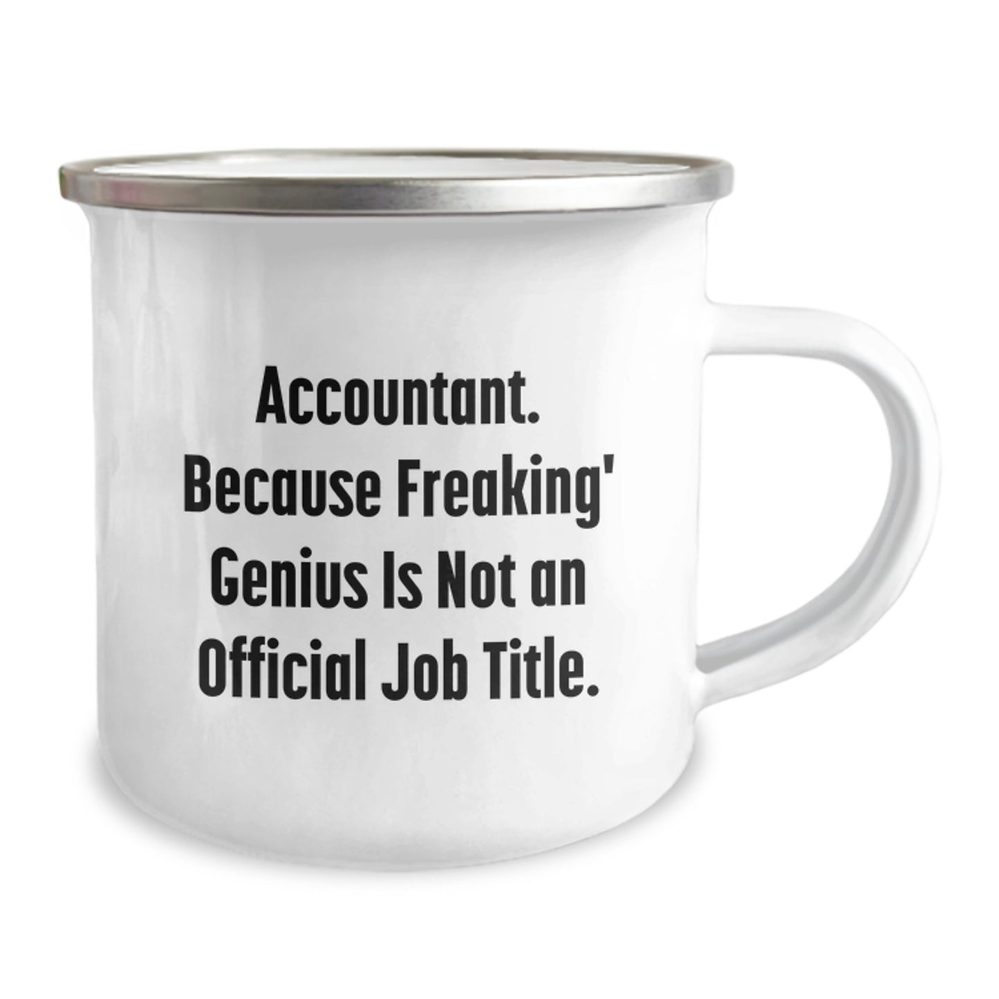 Funny Accountant Mug Gifts from Friends and Family, Perfect Christmas Unique Gifts for Accountant Men and Women, Because Freaking genius Is Not Official Job Title - Image 2