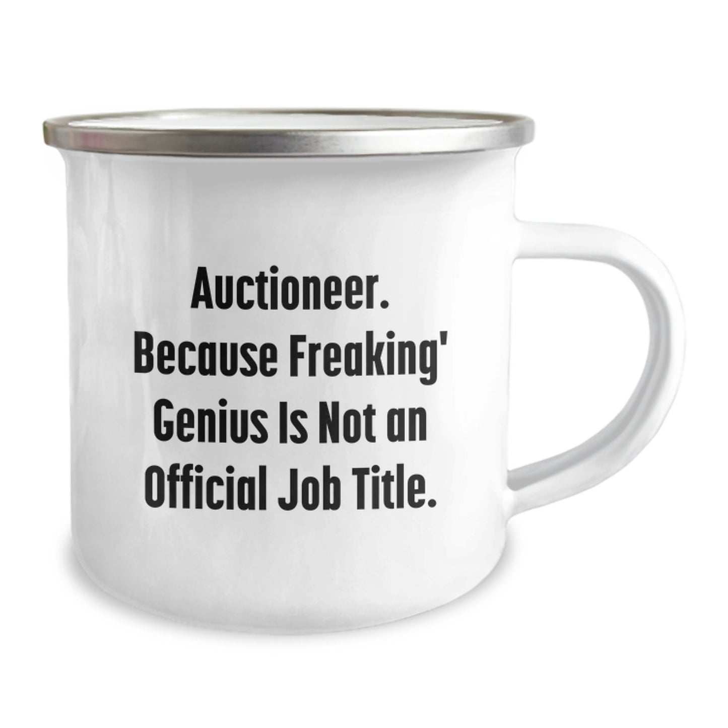 Funny Auctioneer Gifts for Mom - Camping Mug, Auctioneer Humor Quote, Ideal Gift from Family - Image 2