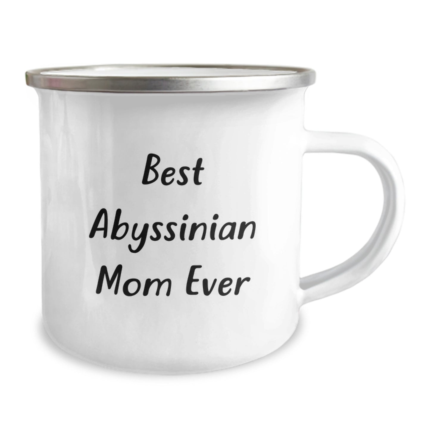 Funny Abyssinian Cat Gifts for Mom from Family - Camping Mug for Graduation - Image 2
