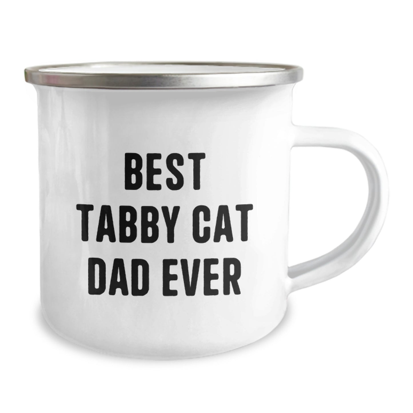 Tabby Cat Dad Ever Gifts, Funny Camping Mug for Birthday, Gifts from Friends to Family, Tabby Cat Lovers - Image 2
