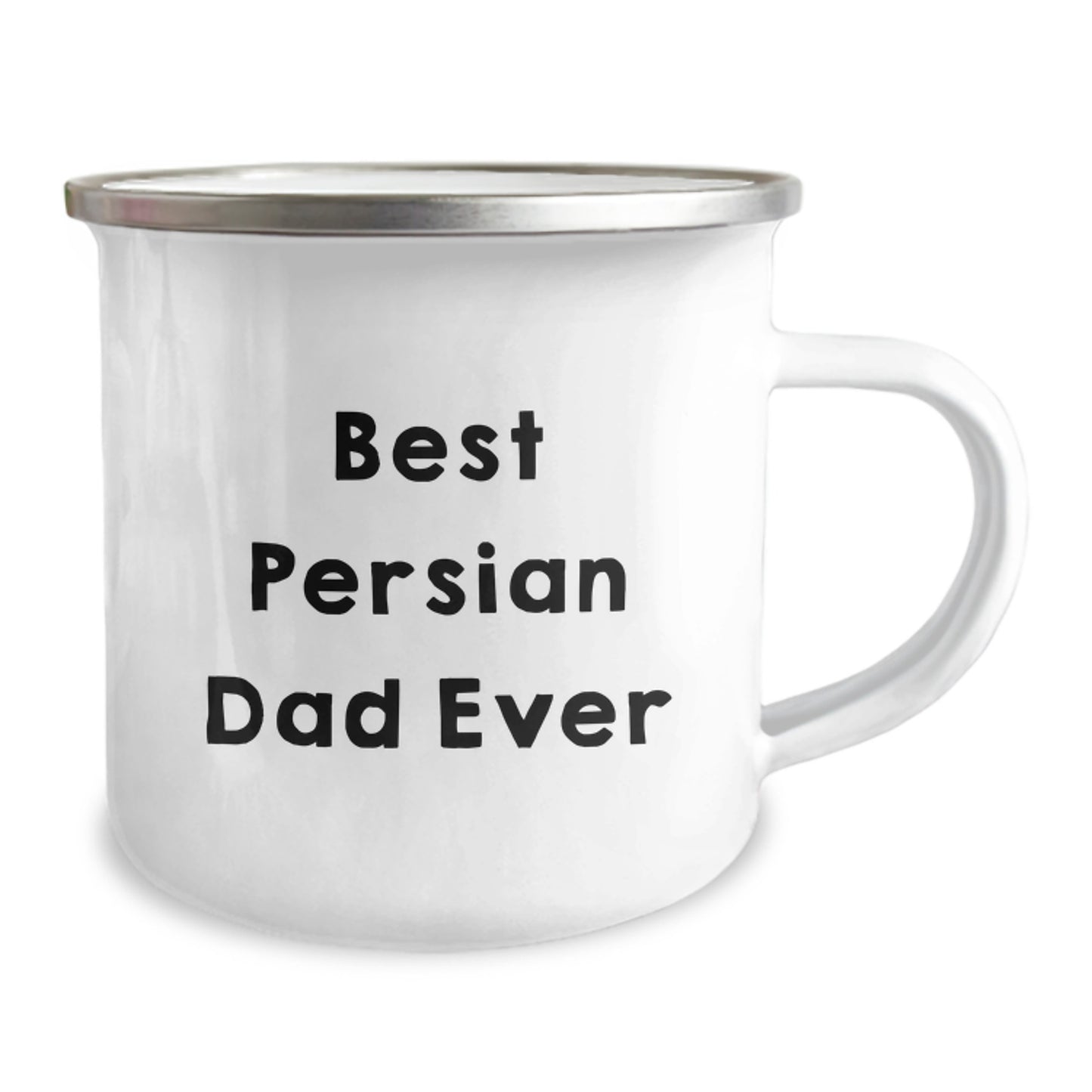 Funny Persian Cat Dad Gifts from Men to Persian Cat Lovers on Birthday - Camping Mug with Best Quote Ever - Image 2