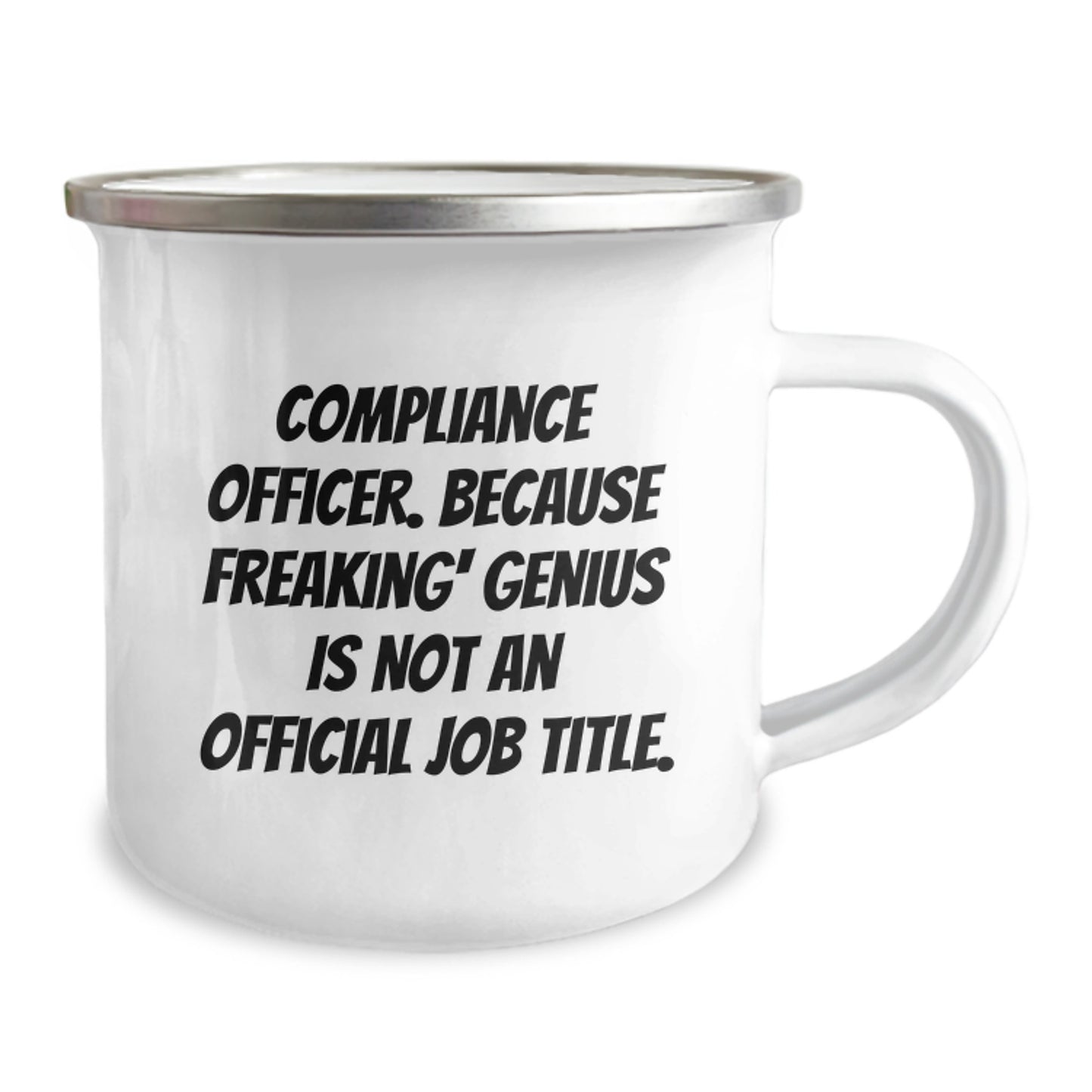 Compliance Officer Gifts, Funny Quote Camping Mug, Gifts from Friends for Compliance Officer, Unique Graduation Gifts for Men - Image 2