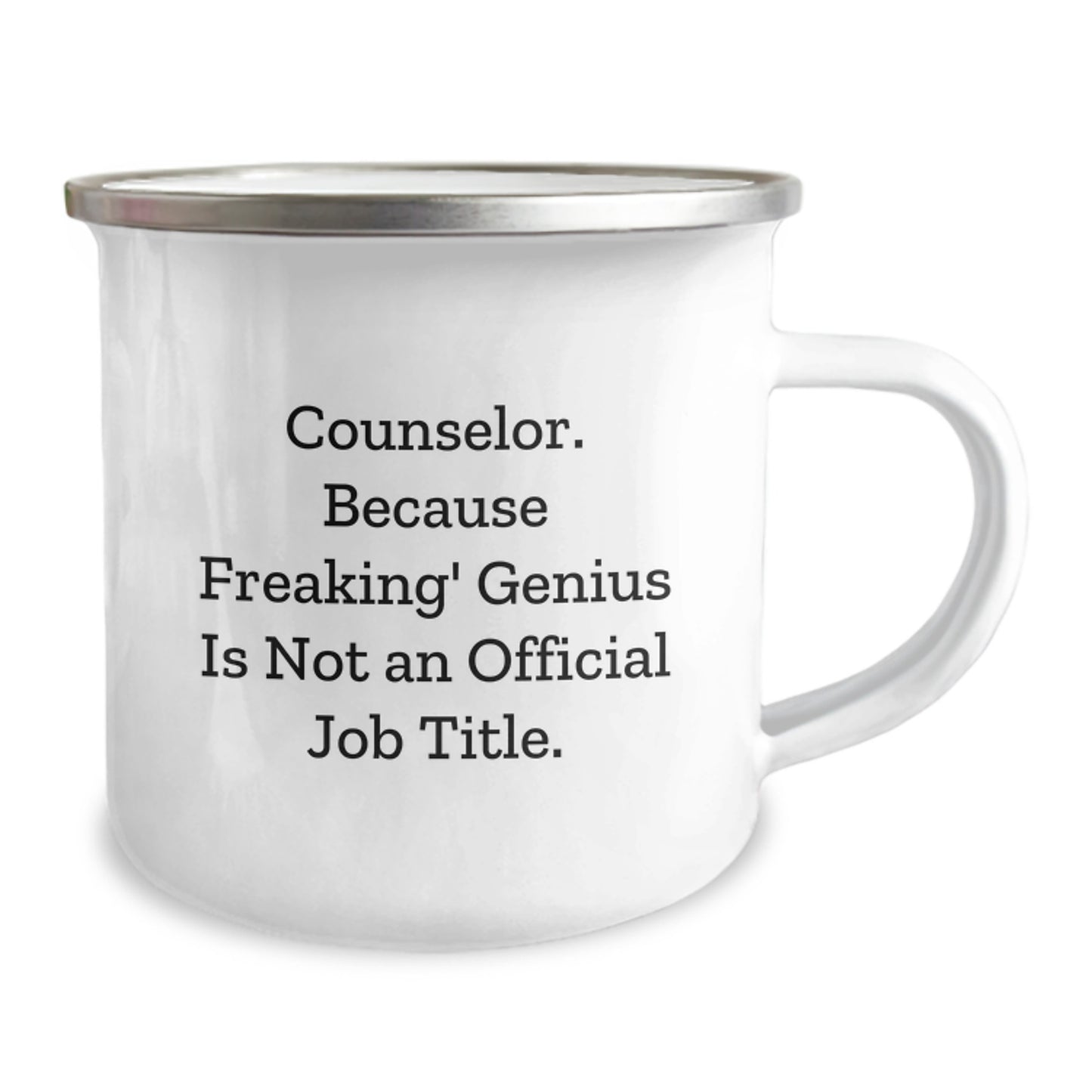 Funny Counselor Gifts from Friends - Christmas Unique Counselor Mugs with 'Counselor. Because Freaking' genius Is Not An Official Job Title.' Quote for Counselor Men Women Friends Family - Image 2