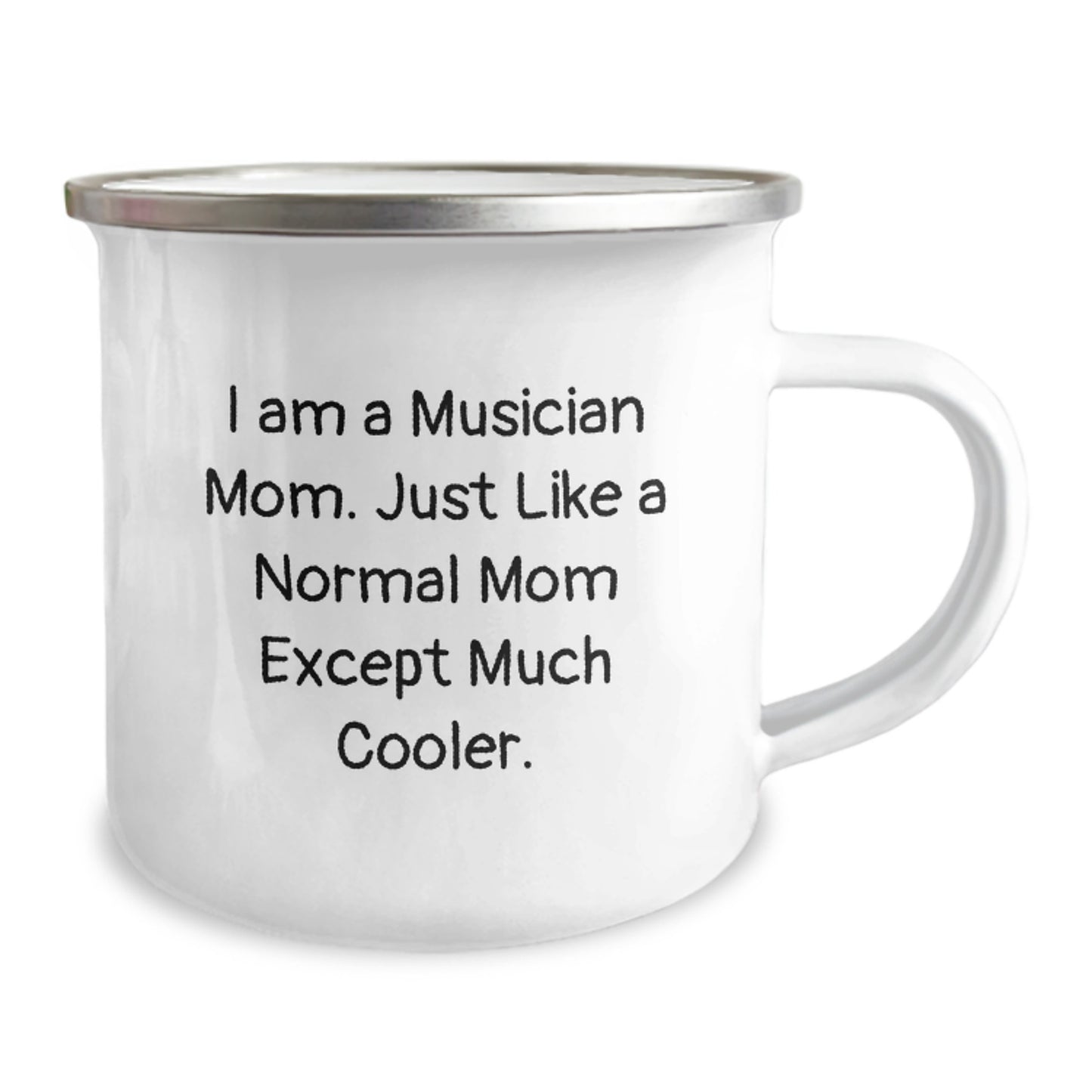 Birthday Gift Musician Camping Mug for Her Present with Enamel Finish - Image 2