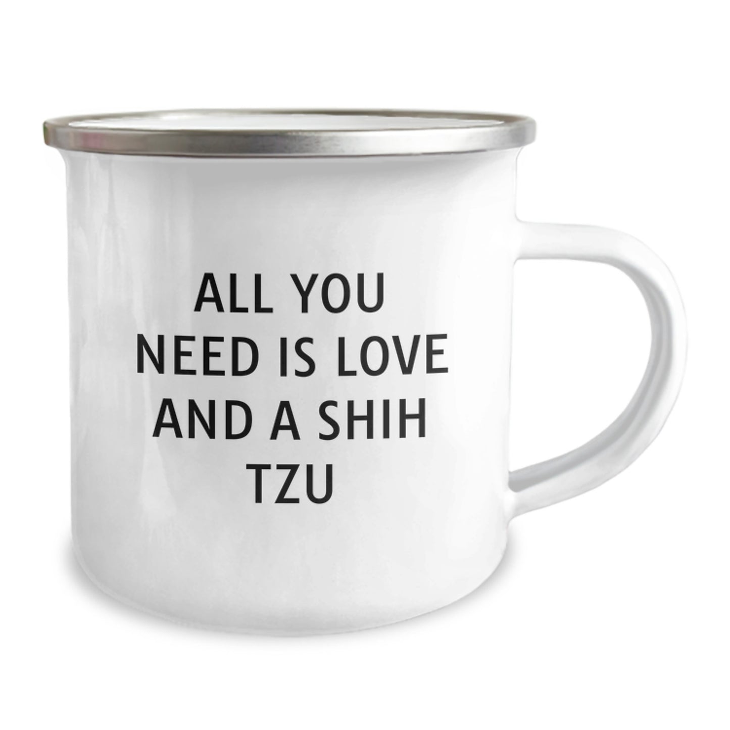 Funny Shih Tzu Dog Christmas Unique Gifts for Shih Tzu Dog Lovers - Love is the Best Camping Mug, Gifts from Friends to Family - Image 2