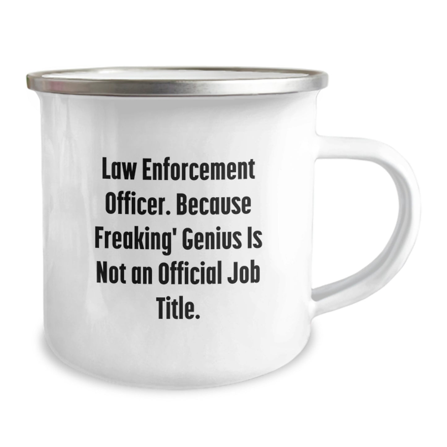 Funny Law Enforcement Officer Camping Mug Gifts for Men, Unique Christmas Memorable Presents from Friends, Family, and Coworkers - Image 2