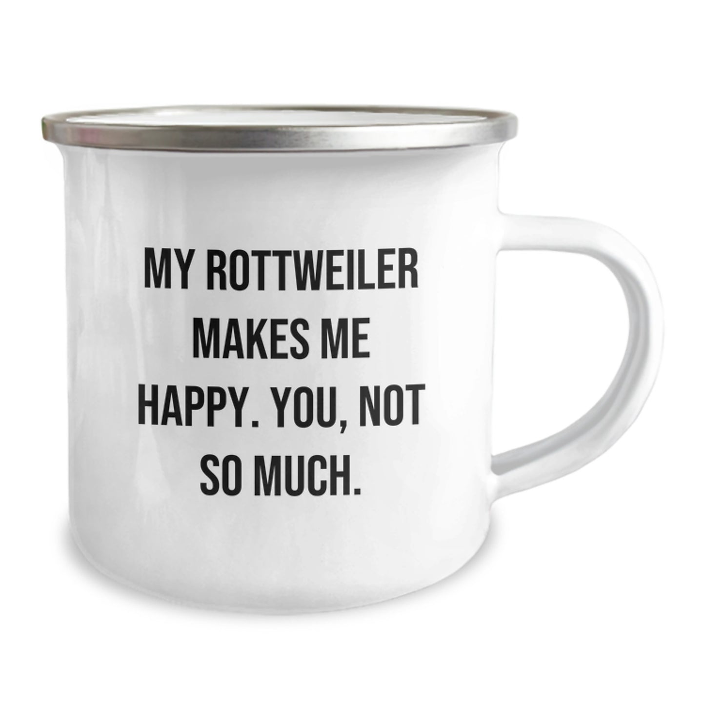 Rottweiler Dog Camping Mug Funny Quote Gift for Men from Friend on Birthday - Image 2