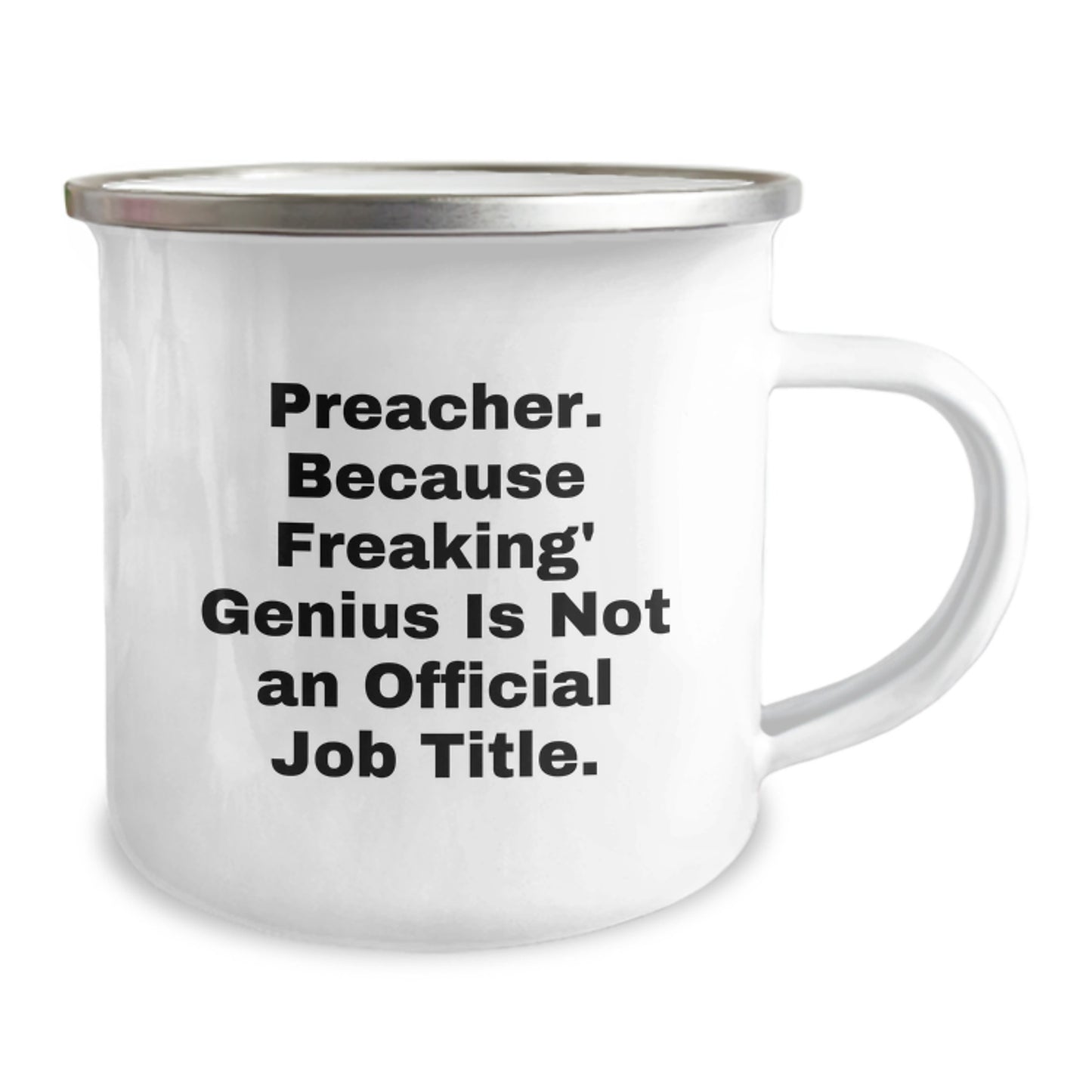 Preacher Christmas Camping Mug - Funny Quote Gifts from Men to Preacher Friends - Image 2