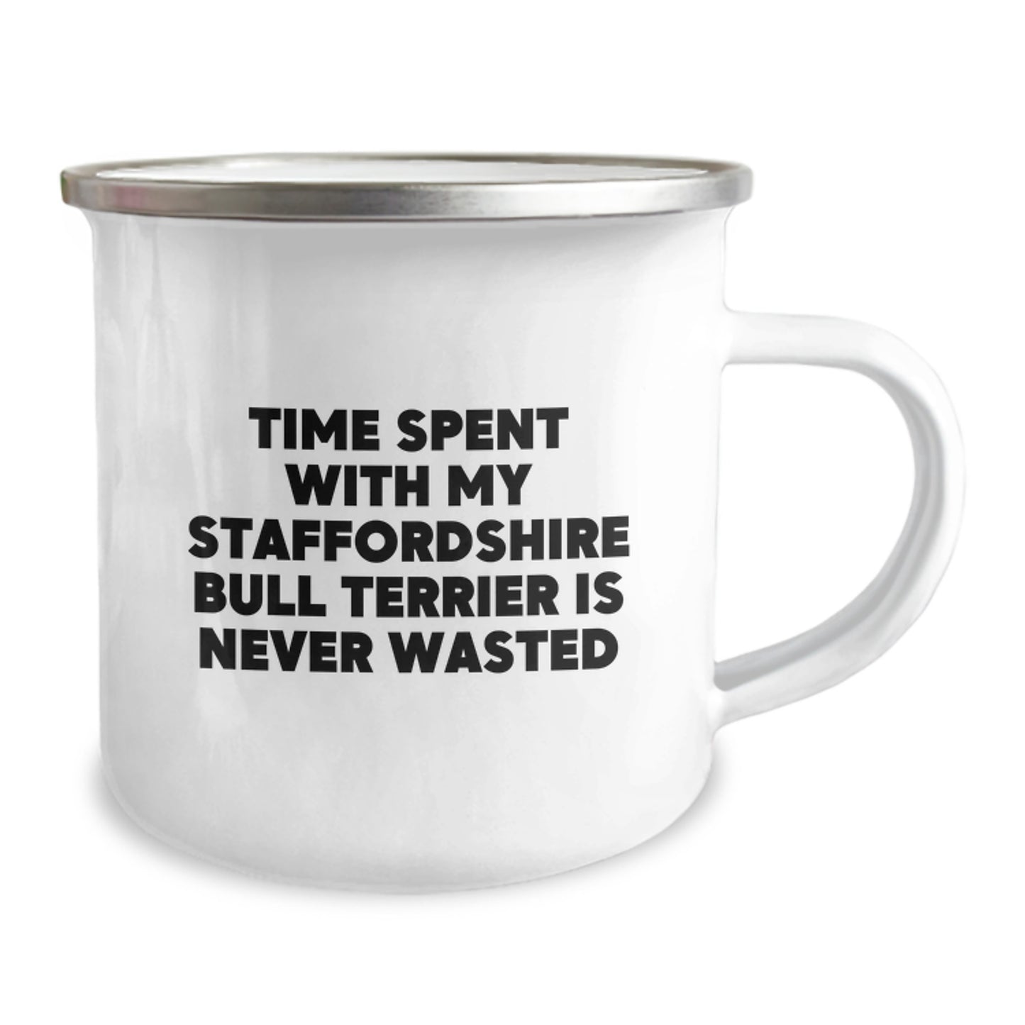 Funny Staffordshire Bull Terrier Dog Gifts: Inspirational Camping Mug for Birthday, Gifts from Men to Friends - Image 2