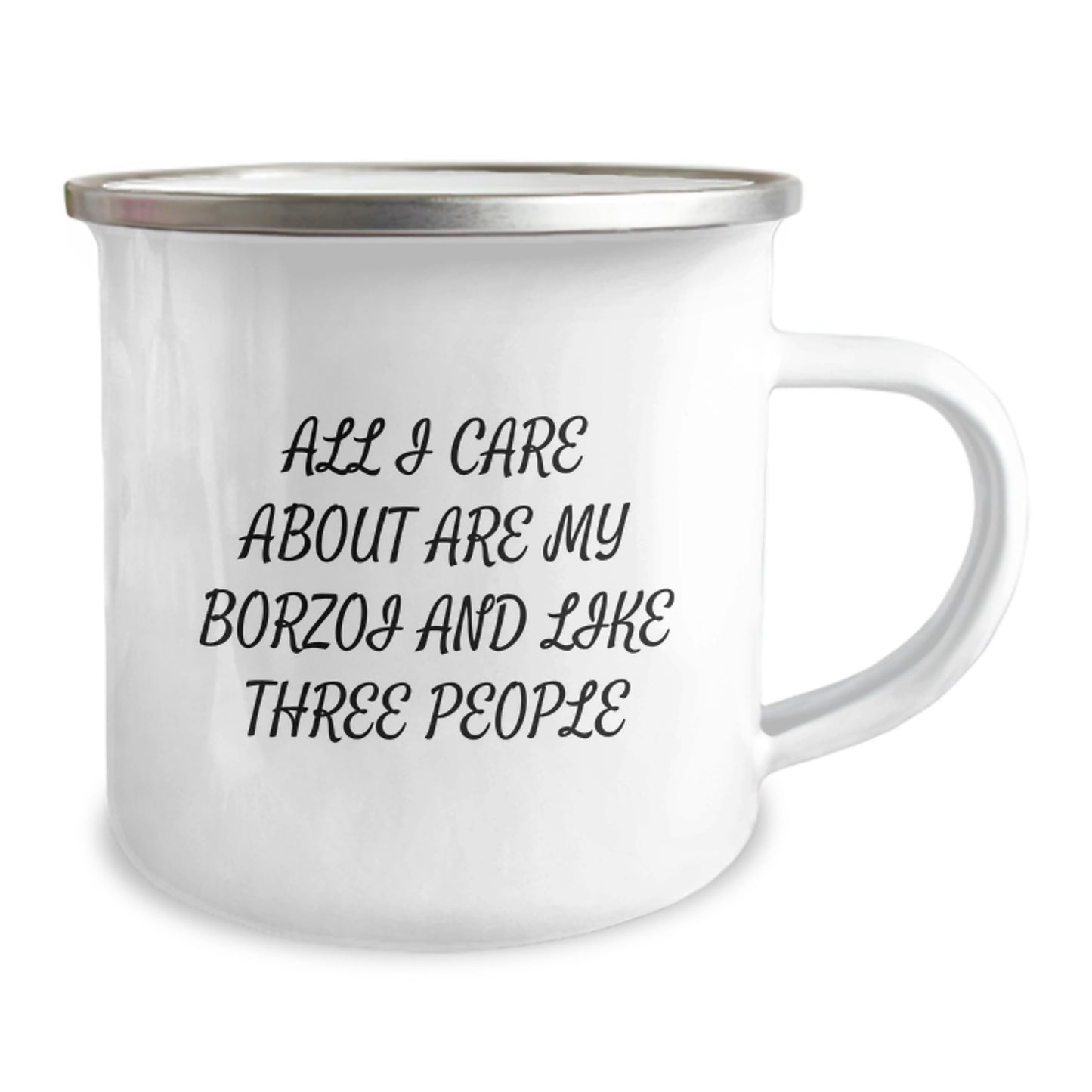 Borzoi Dog Lover's Gift, Funny Quote Camping Mug, Perfect for Friends and Family, Gifts from Men, Women, and Coworkers, for Borzoi Dog Enthusiasts - Image 2