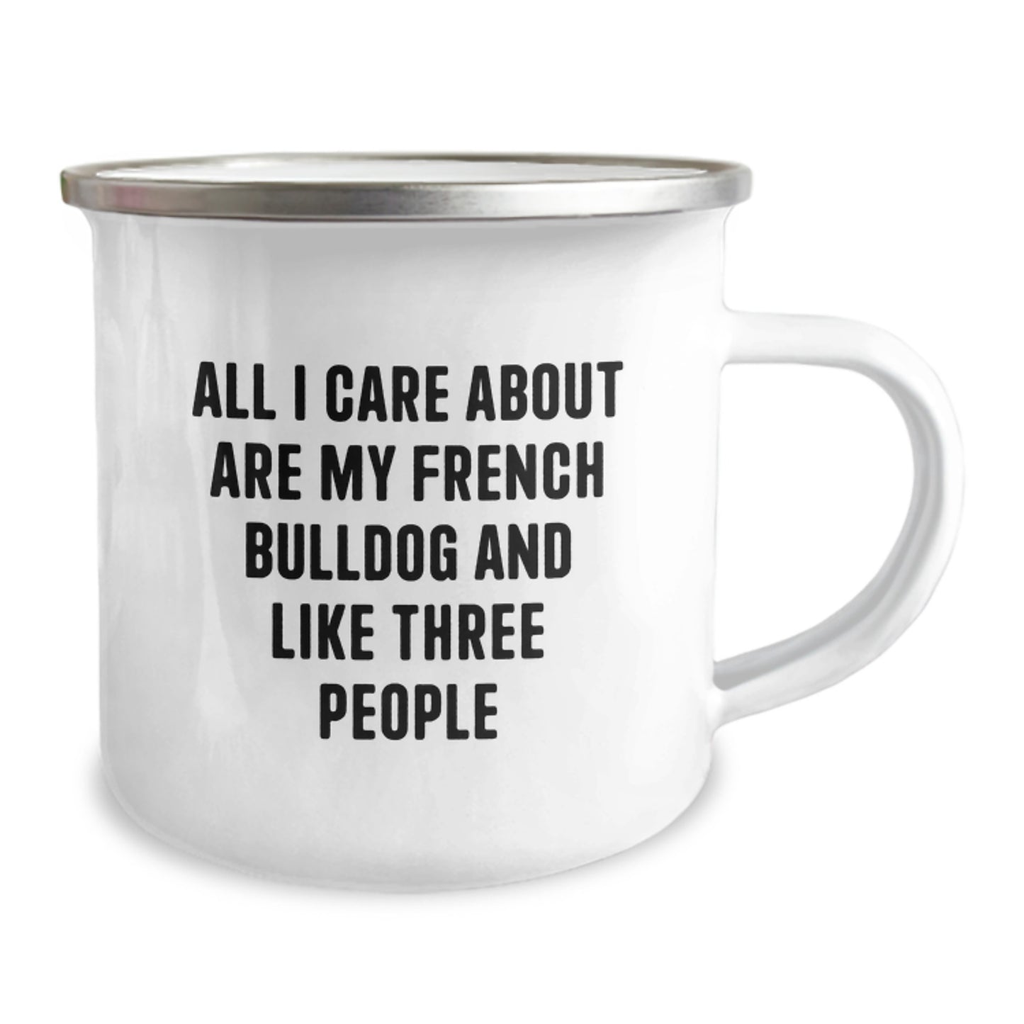 Funny French Bulldog Camping Mug Gifts from Friends and Family for Birthday - Image 2