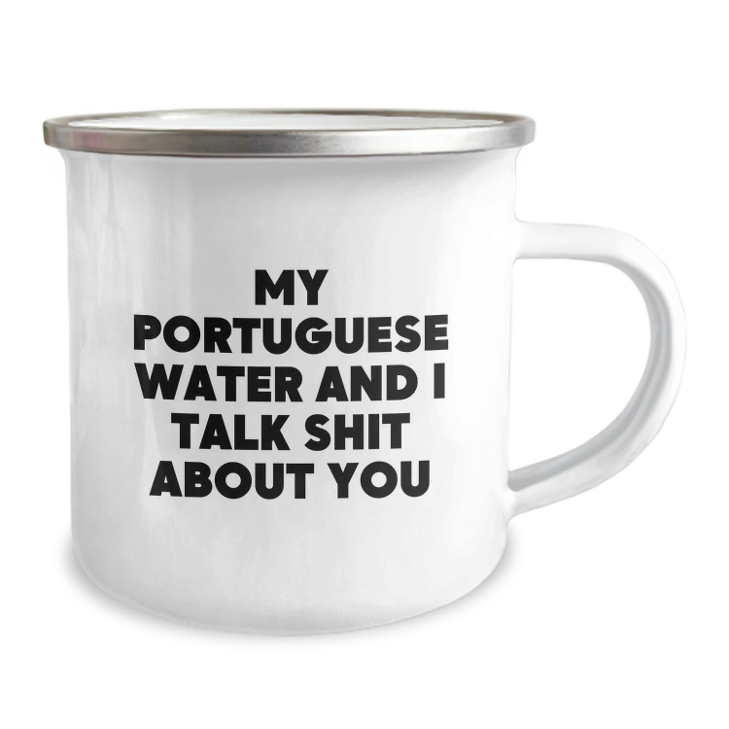 Funny Portuguese Water Dog Gifts for Men - Portuguese Water Dog Lover Camping Mug, Unique Birthday Unique Gifts from Friends - Image 2