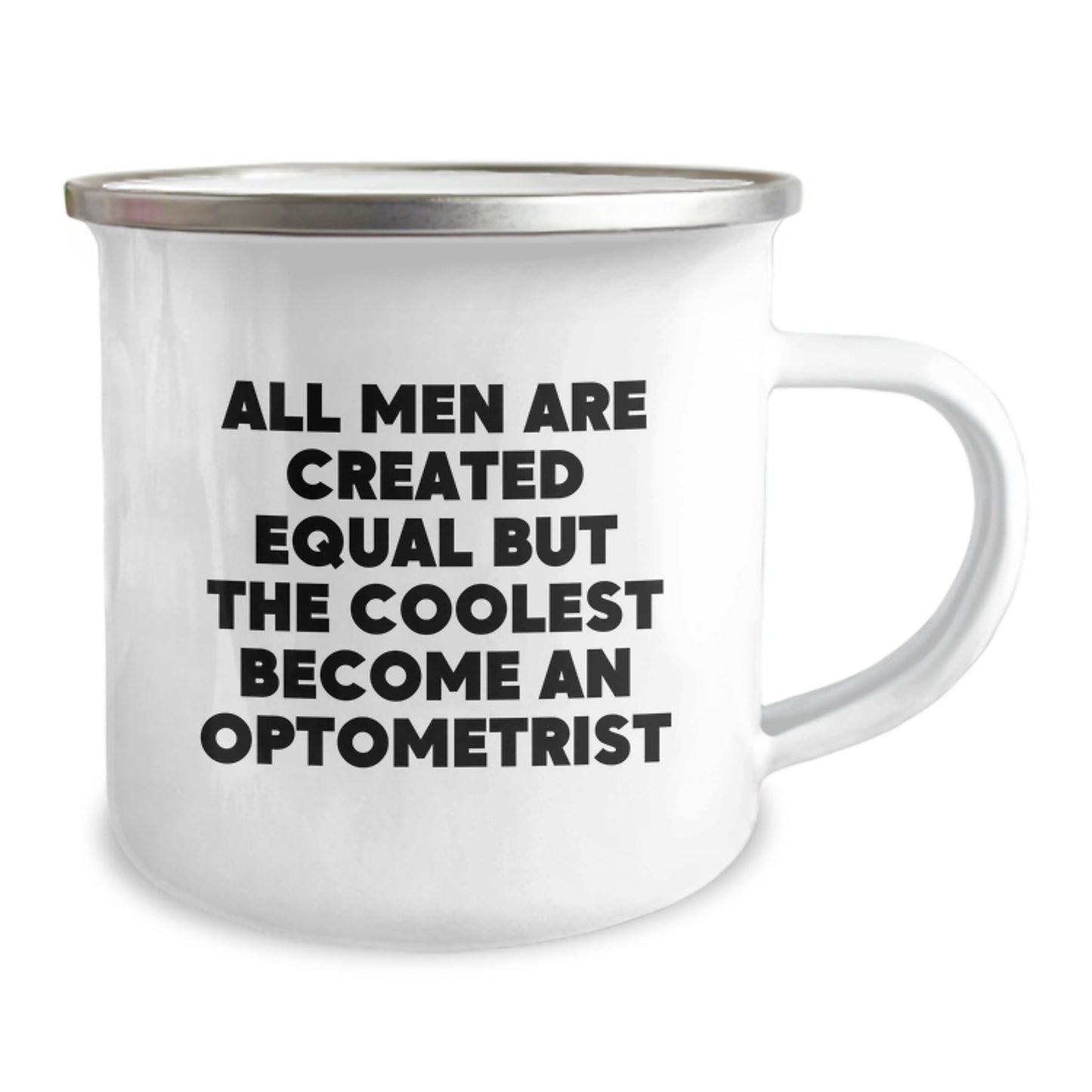 Funny Optometrist Gifts from Men to Friends - Valentine's Unique Mugs for Cool Optometrist Lovers - All Men Are Created Equal But The Coolest Become An Optometrist - Image 2
