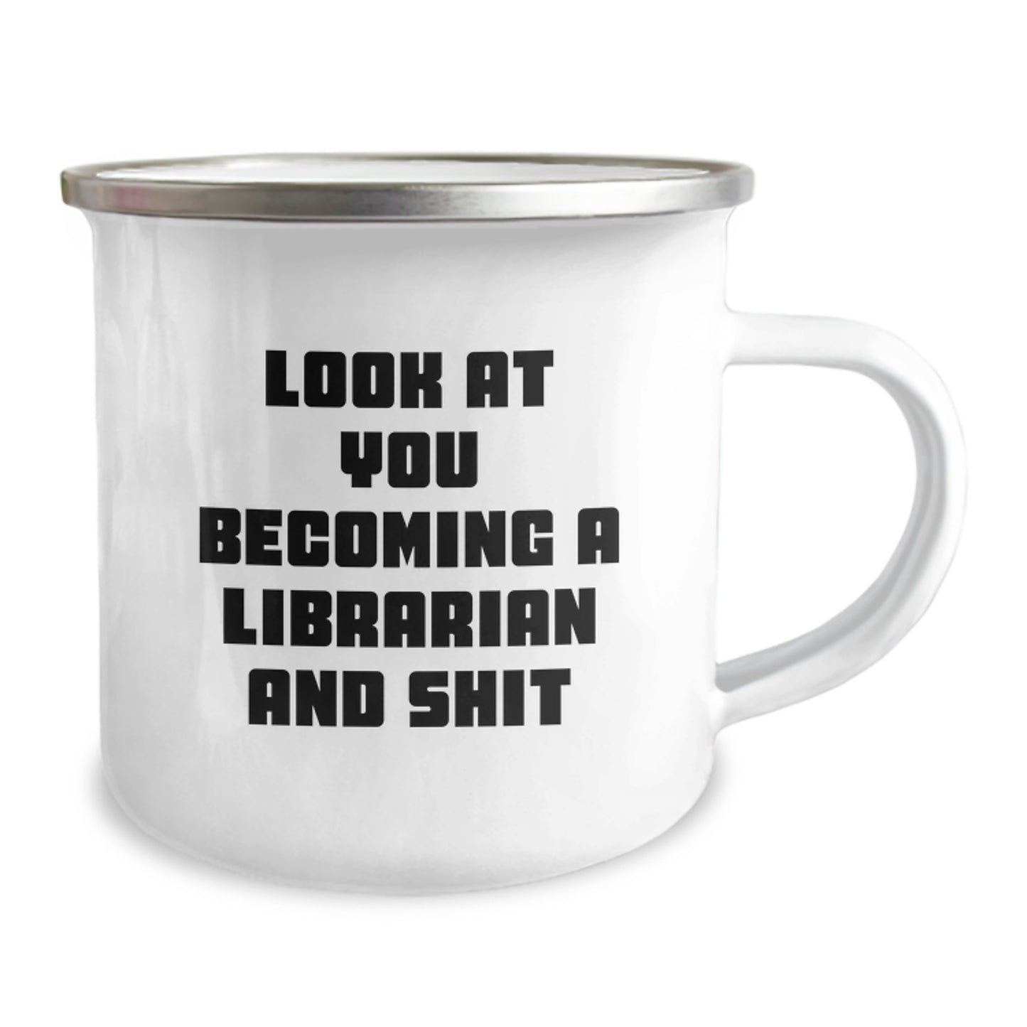 Funny Librarian Gifts for Librarian Friends - Unique Camping Mug, Gifts from Family to Librarian, Christmas Unique Gifts - Image 2