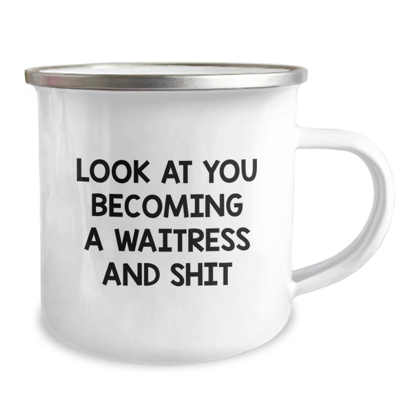 Funny Waitress Gifts for Waitress, Unique Mother's Day Unique Gifts from Men, Women, Friends, Family to Daughter, Sister, Friend as Camping Mug - Image 2