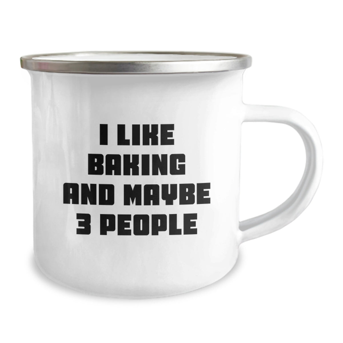 Funny Baking Gifts for Men - Camping Mug for Graduation Unique Gifts from Friends - I Like Baking And Maybe 3 People - Baking Enthusiast Mug - Image 2