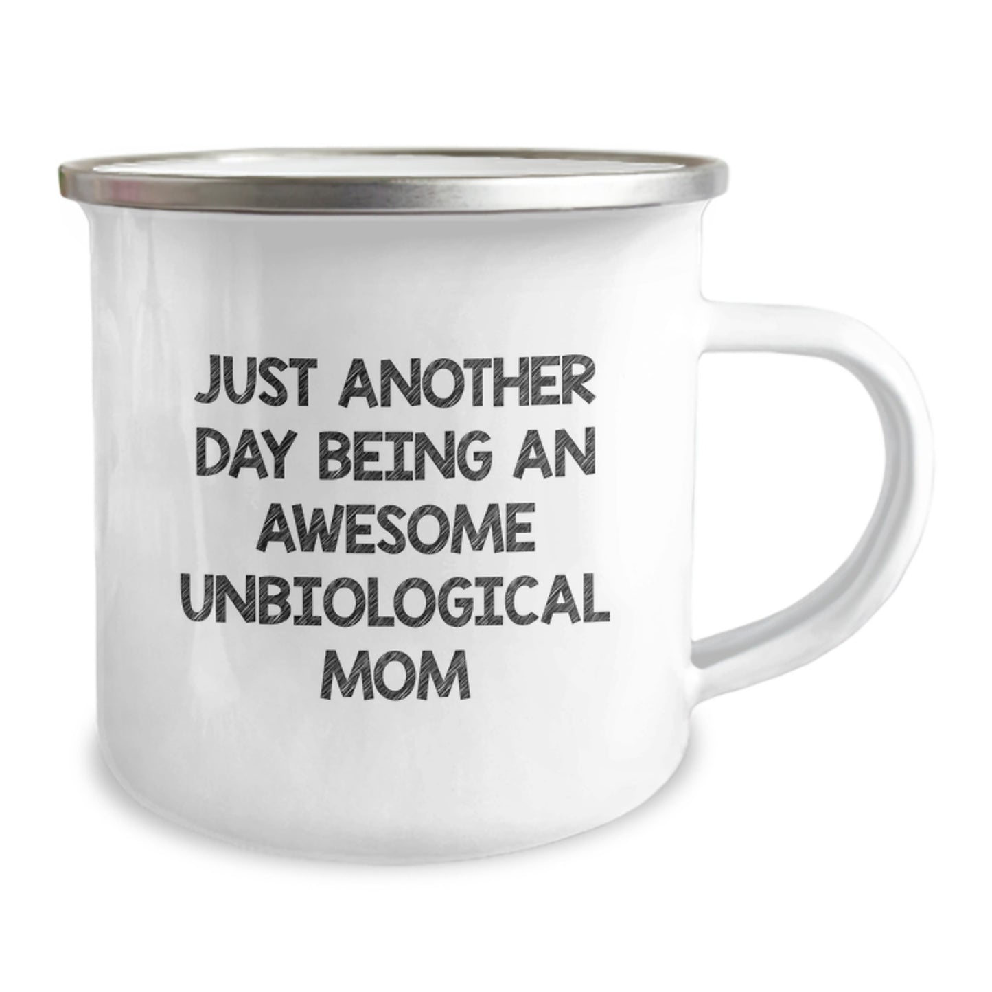 Funny Unbiological Mom Gifts - Camping Mug for Unbiological Mom from Family, Christmas Unique Gifts - Image 2