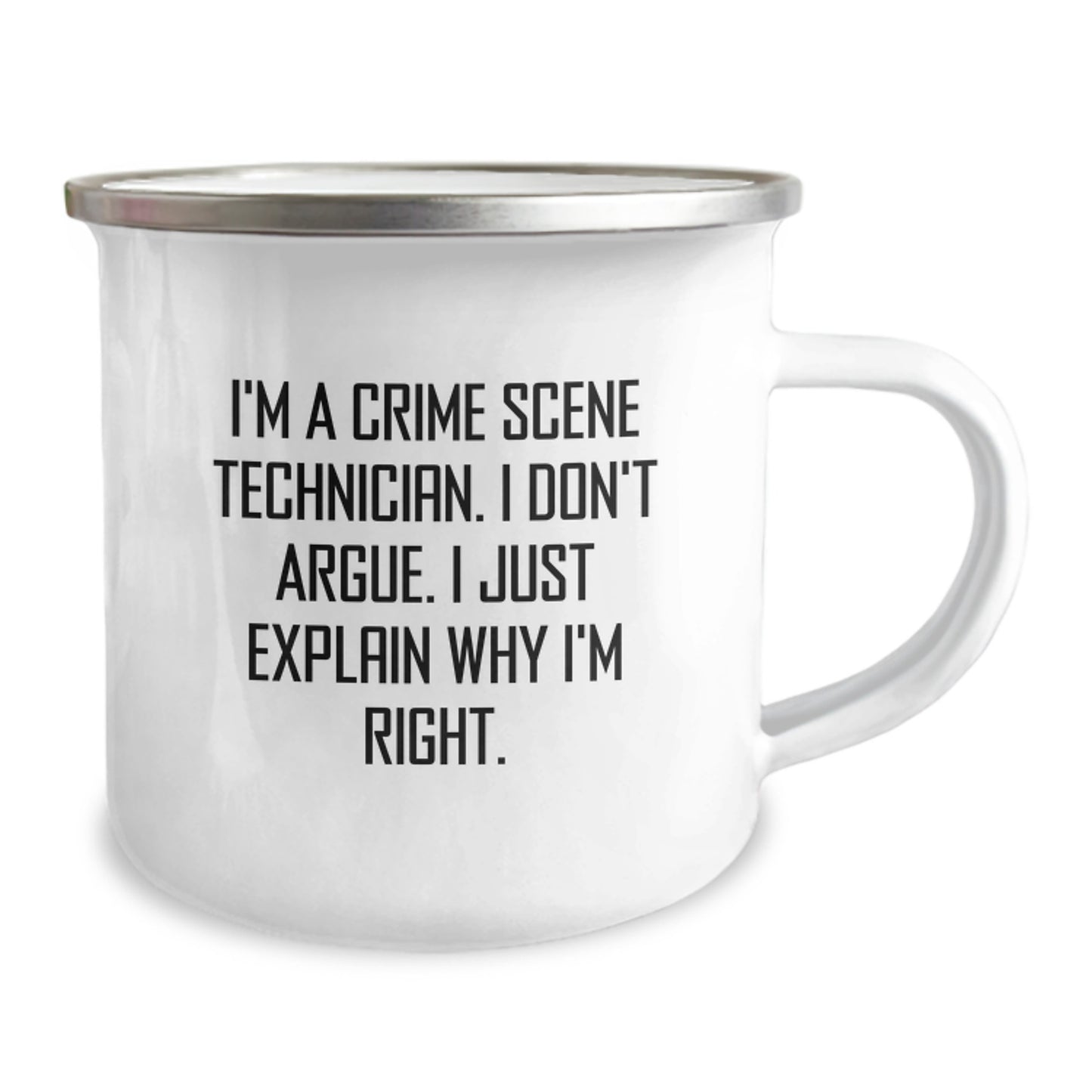 Funny Crime Scene Technician Gifts for Him, I'm a Crime Scene Tech, Camping Mug for Graduation Unique Gifts from Friends - Image 2