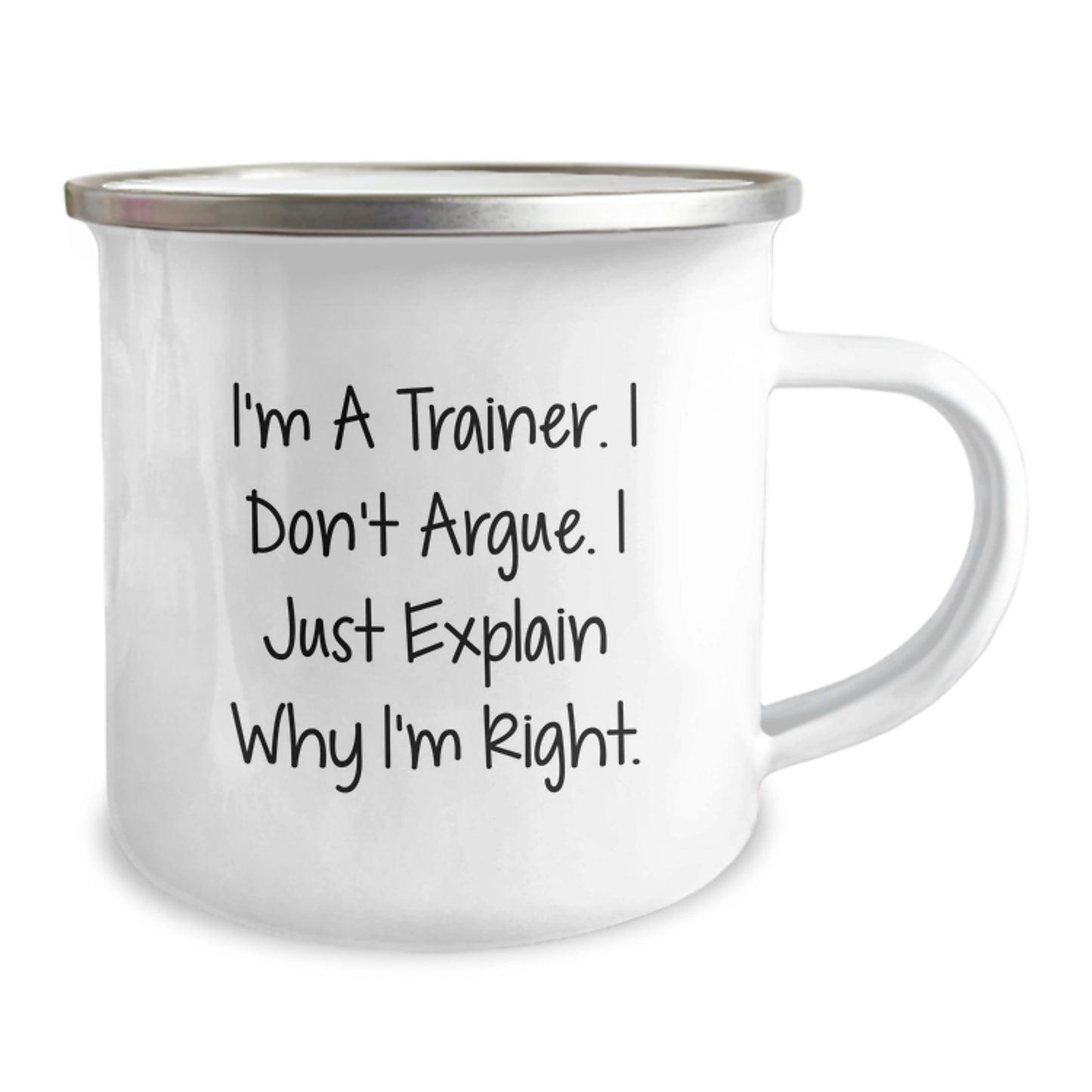 Funny Trainer Gifts from Men to Women Friends and Family - Christmas Unique Trainer Camping Mug - Image 2