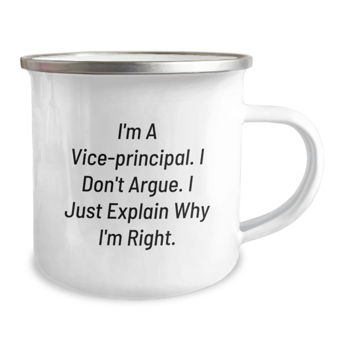 Vice-Principal Humor Funny Gifts for Him or Her, Inspirational Quote Campus Mug, 12 oz Stainless Steel, Perfect Graduation Gifts from Friends - Image 2