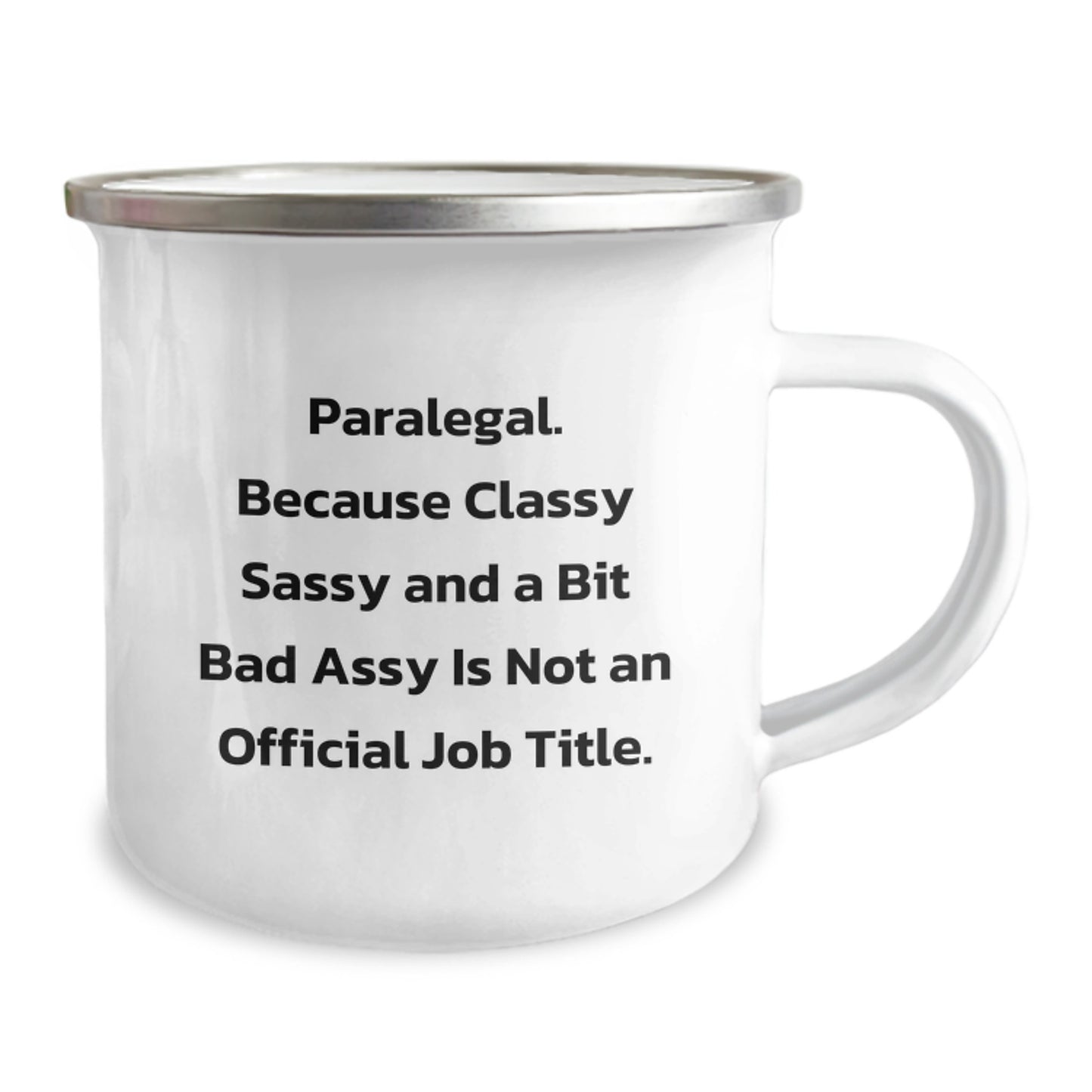 Funny Paralegal Gifts, Unique Paralegal Graduation Unique Gifts from Friends to Paralegal, Camping Mug for Paralegal Men or Women - Image 2