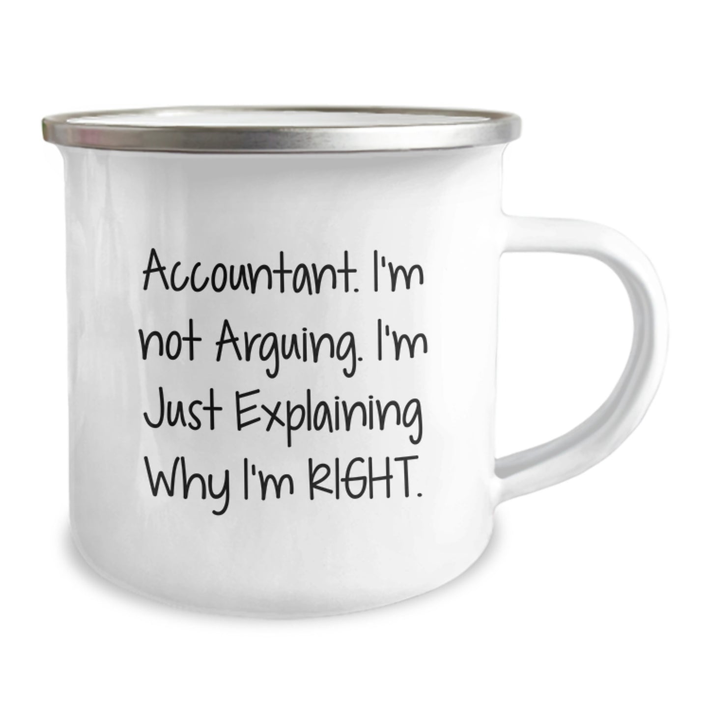 Accountant Camping Mug - Funny Gifts for Accountants from Friends and Family - Unique Christmas Unique Gifts for Husband Wife Men Women Coworkers - Accountant Humor Mug - Image 2