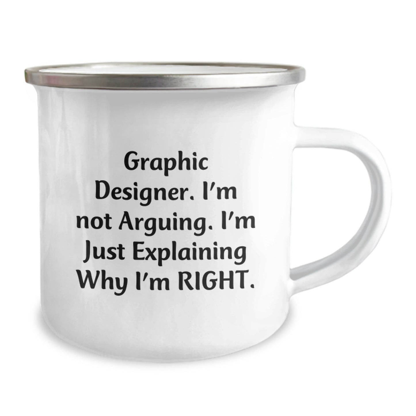Birthday Gift Graphic Designer Camping Mug for Her Present - Image 2