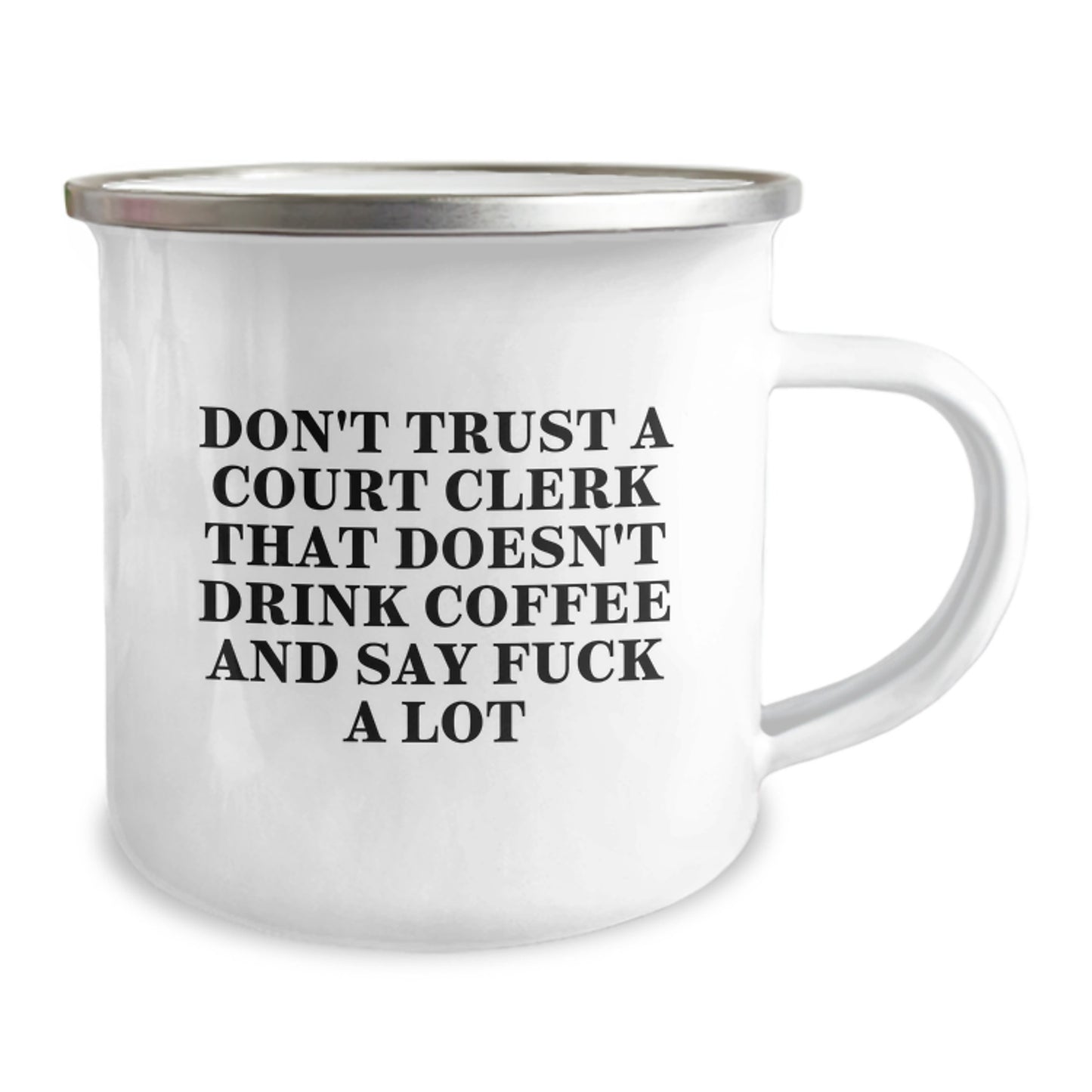 Funny Court Clerk Gifts for Him - Unique Camping Mug, Court Clerk Humor, Gifts from Men to Coworkers, Christmas Unique Office Mugs, Coffee Lovers Quote - Image 2