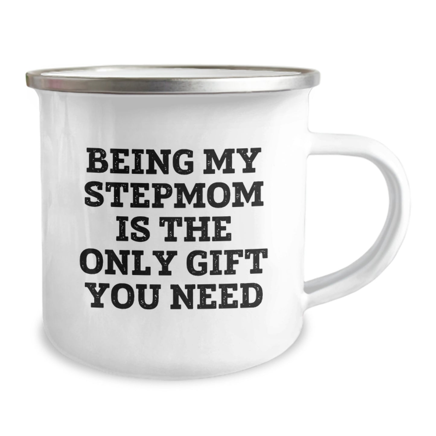 Funny Stepmom Gifts - Being My Stepmom Is The Only Gift You Need Camping Mug for Valentine's Unique Presents from Family to Stepmom - Image 2