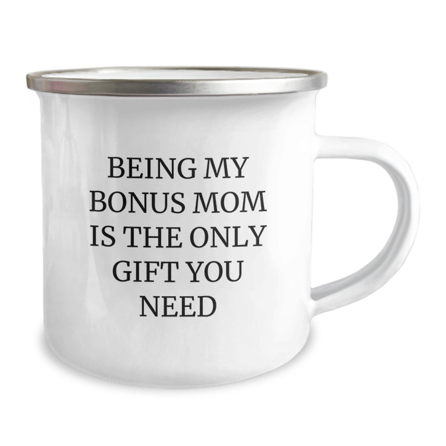 Funny Bonus Mom Gifts for Her - Camping Mug with Inspirational Quote, Gifts from Men to Women, Unique Graduation Present - Image 2
