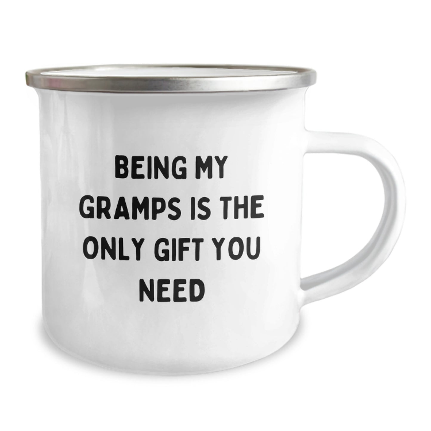 Funny Gramps Gifts for Men, Unique Camping Mug for Gramps, Being My Gramps Is The Only Gift You Need - Image 2