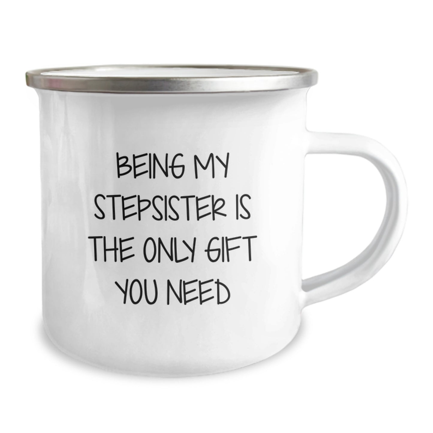 Unique Gifts for Stepsister from Men, Funny Stepsister Camping Mug, Perfect for Valentine's - Image 2