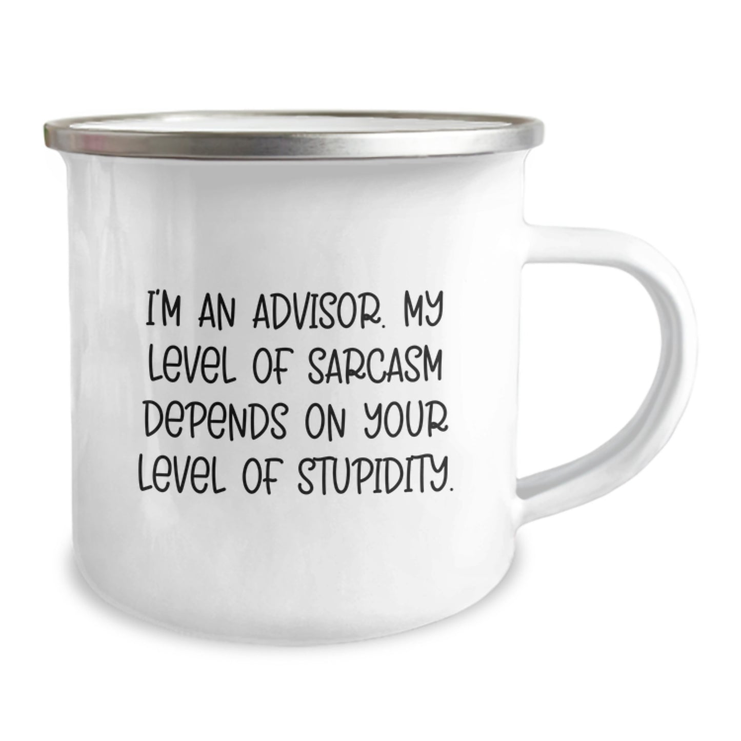 Funny Advisor Gifts from Men to Graduation Unique Gifts for Advisor Friends - Camping Mug with Inspirational Sarcasm Quote - Image 2