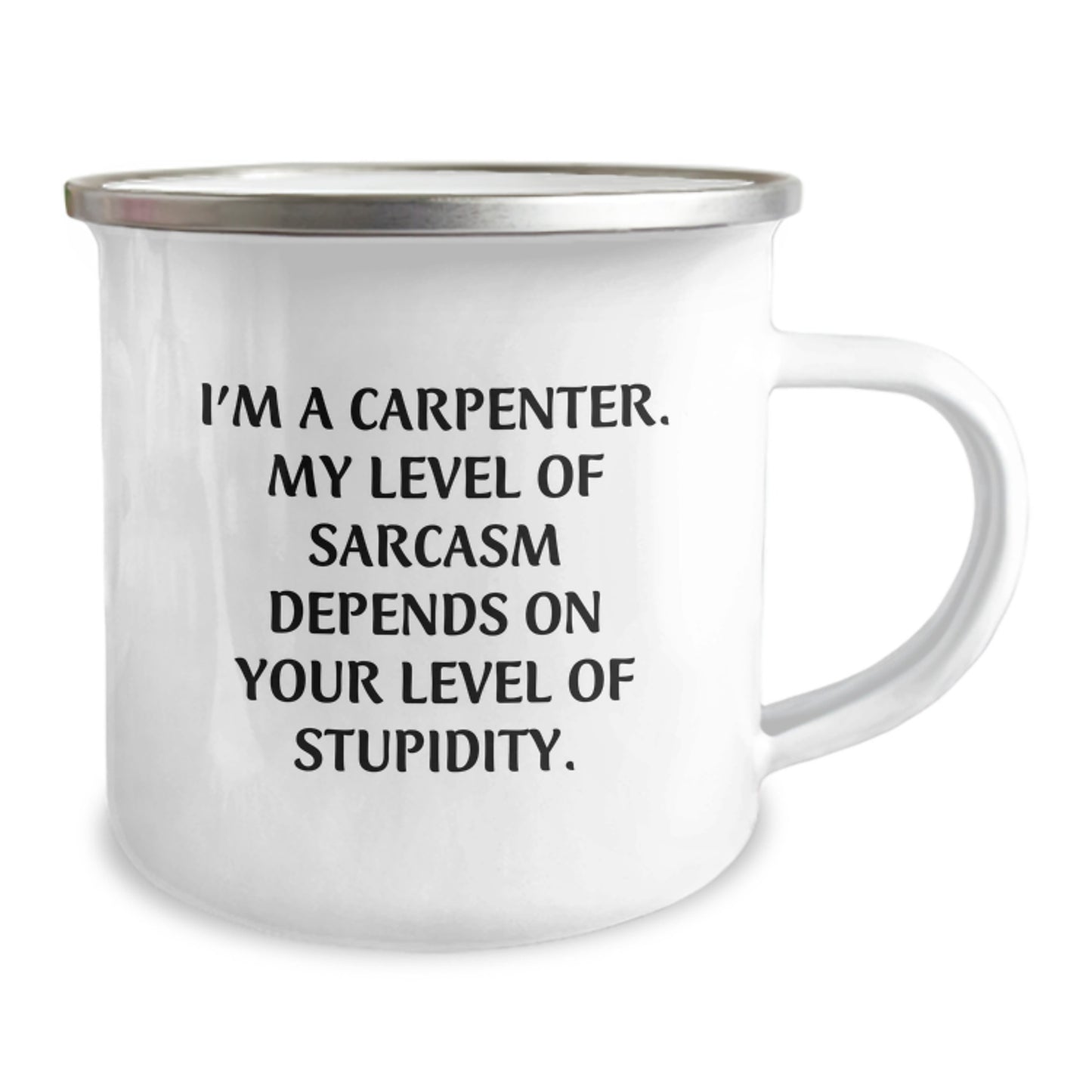 Funny Carpenter Mug Gifts from Friends for Birthday - 'I'm A Carpenter' Sarcasm Camping Mug for Men - Image 2
