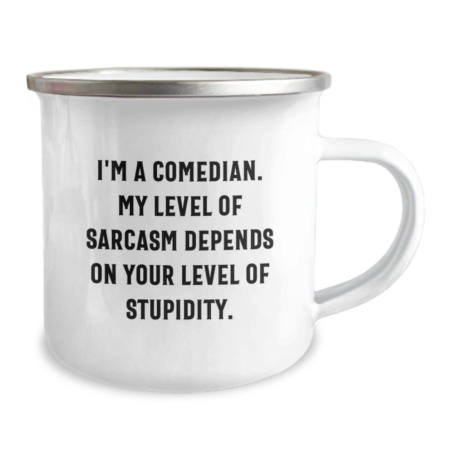 Funny Comedian Graduation Gifts for Men from Friends - Comedian Camping Mug with Sarcasm Quote - Image 2