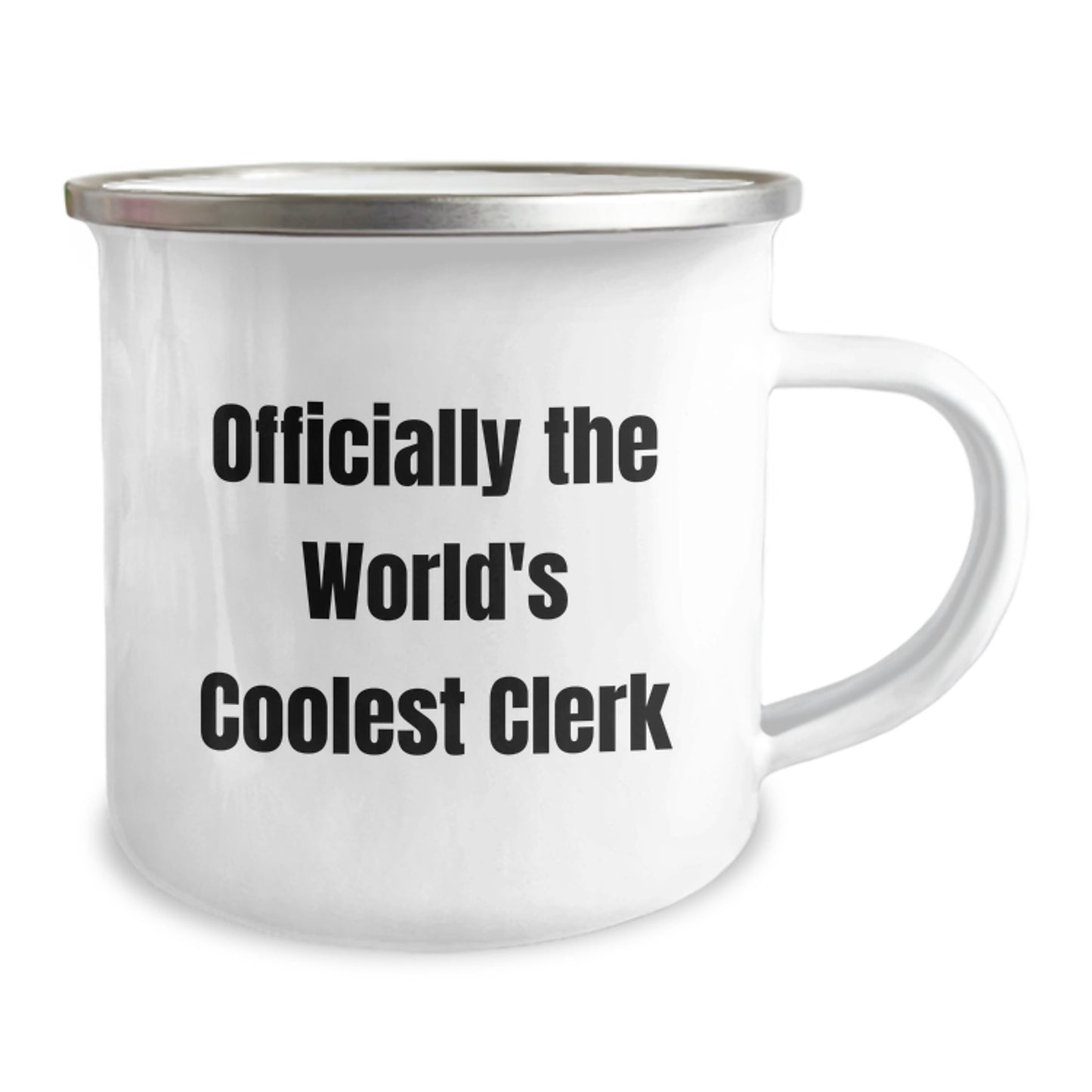 Clerk Gifts from Friends, Gifts for Clerk's Graduation, Camping Mug with Funny Quote - Image 2