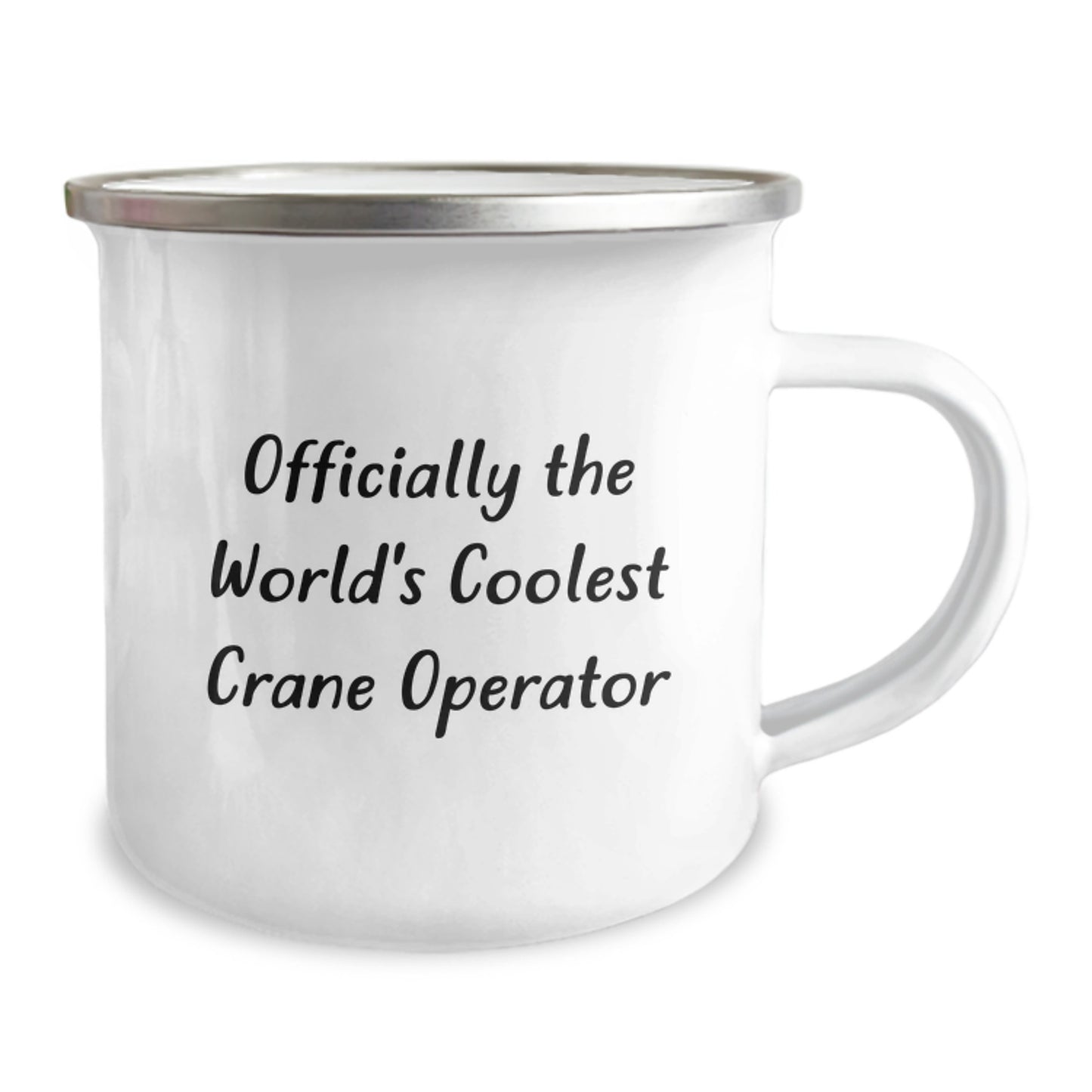 Funny Crane Operator Gifts for Him, Unique Camping Mug for Graduation, Officially The World's Coolest Crane Operator Quote, Gifts from Friends to Family, Special Graduation Unique Gifts - Image 2