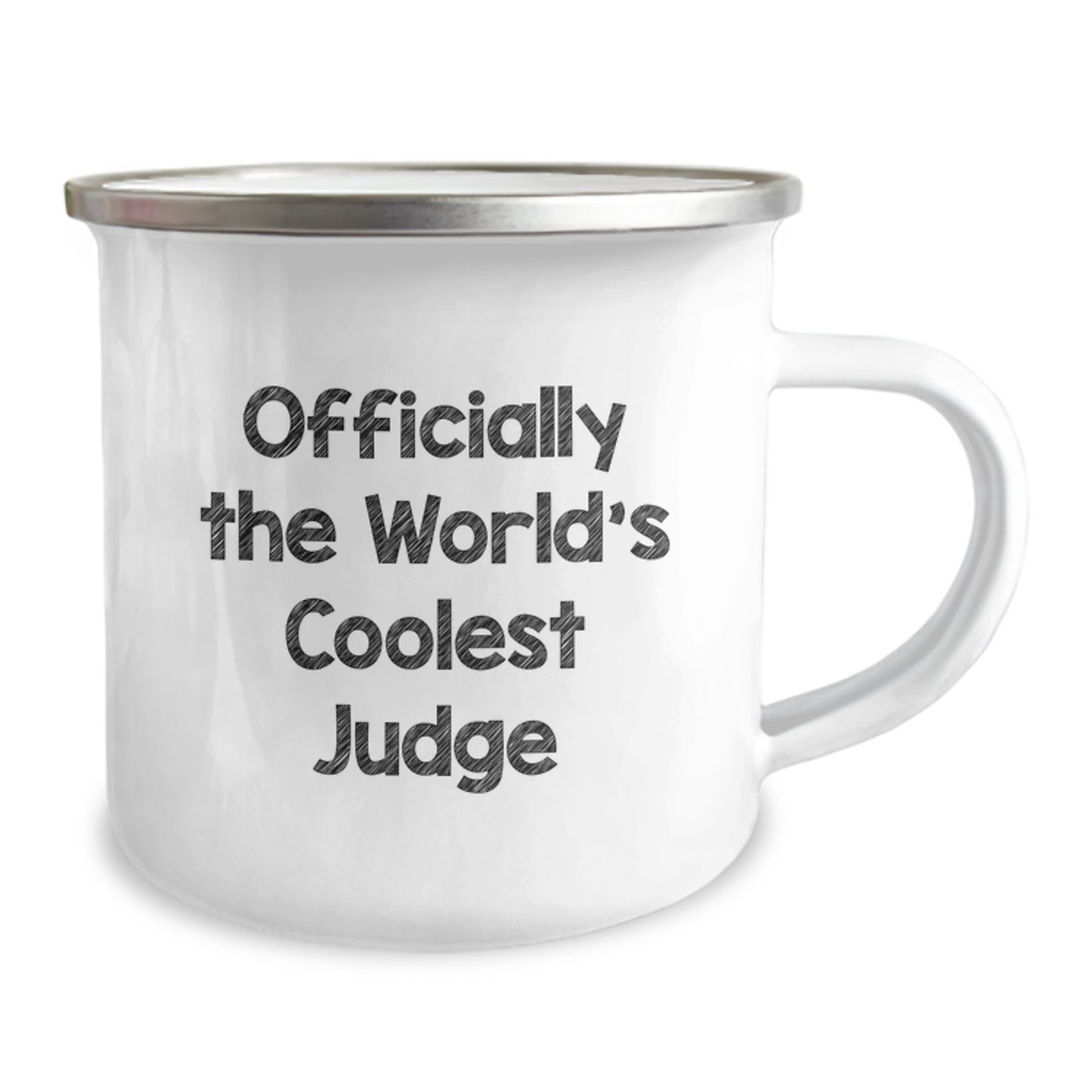 Funny Judge Gifts for Birthday, Officially The World's Coolest Judge, 12 oz Stainless Steel Camping Mug, Gifts from Men to Judge, Unique Judge Birthday Unique Gifts - Image 2