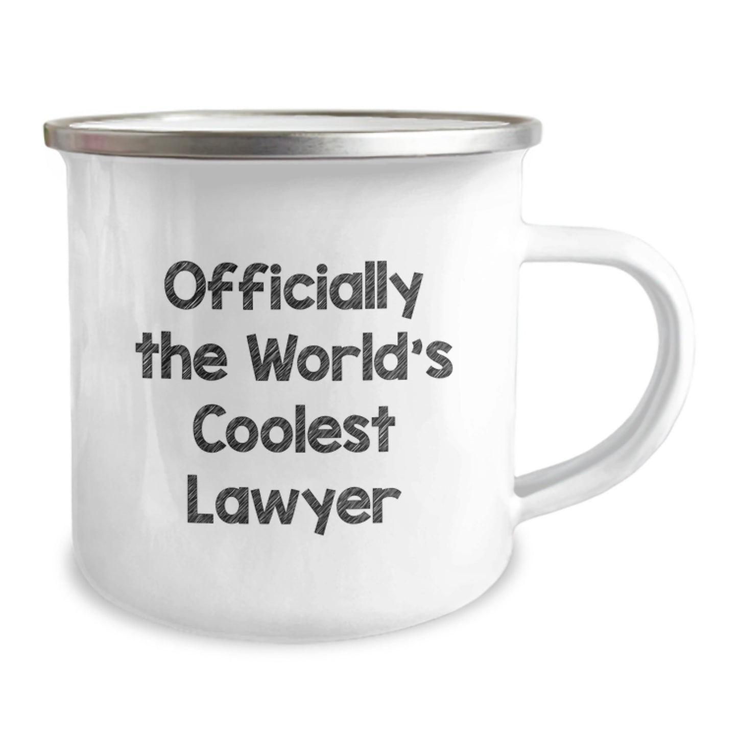 Lawyer Camping Mug for Him Birthday Gift – The World's Coolest Lawyer - Image 2