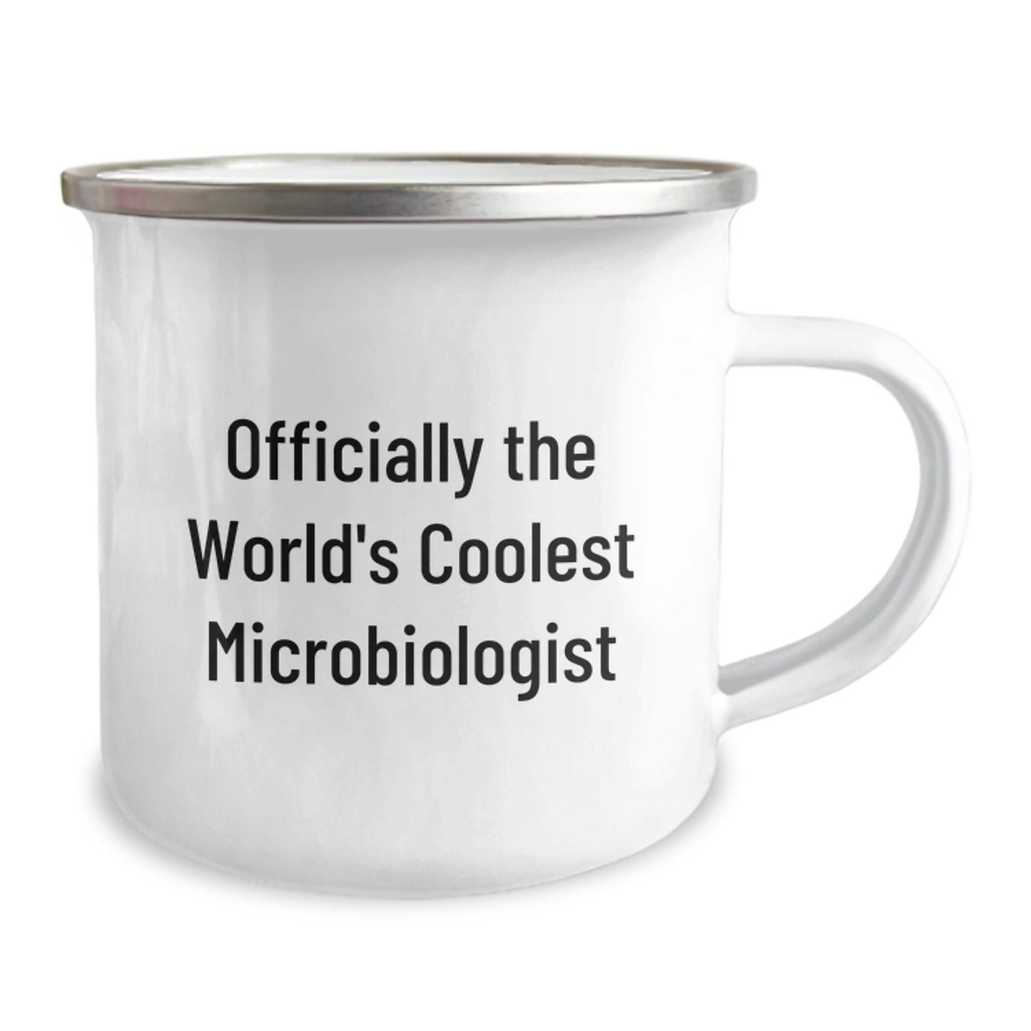 Funny Microbiologist Gifts for Men - 'Officially The World's Coolest Microbiologist' Camping Mug, Perfect Unique Graduation Unique Gifts from Friends to Family - Image 2
